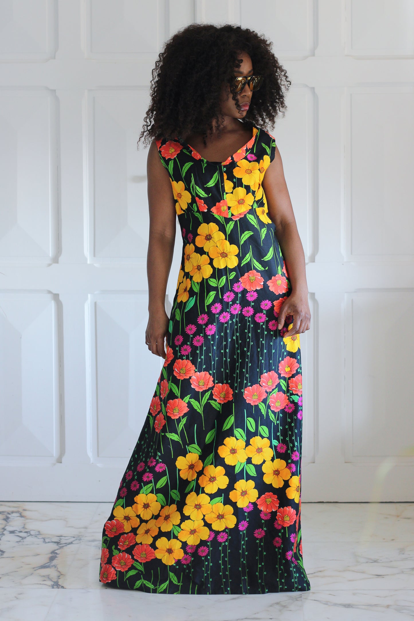 Georges Kay longue robe floral