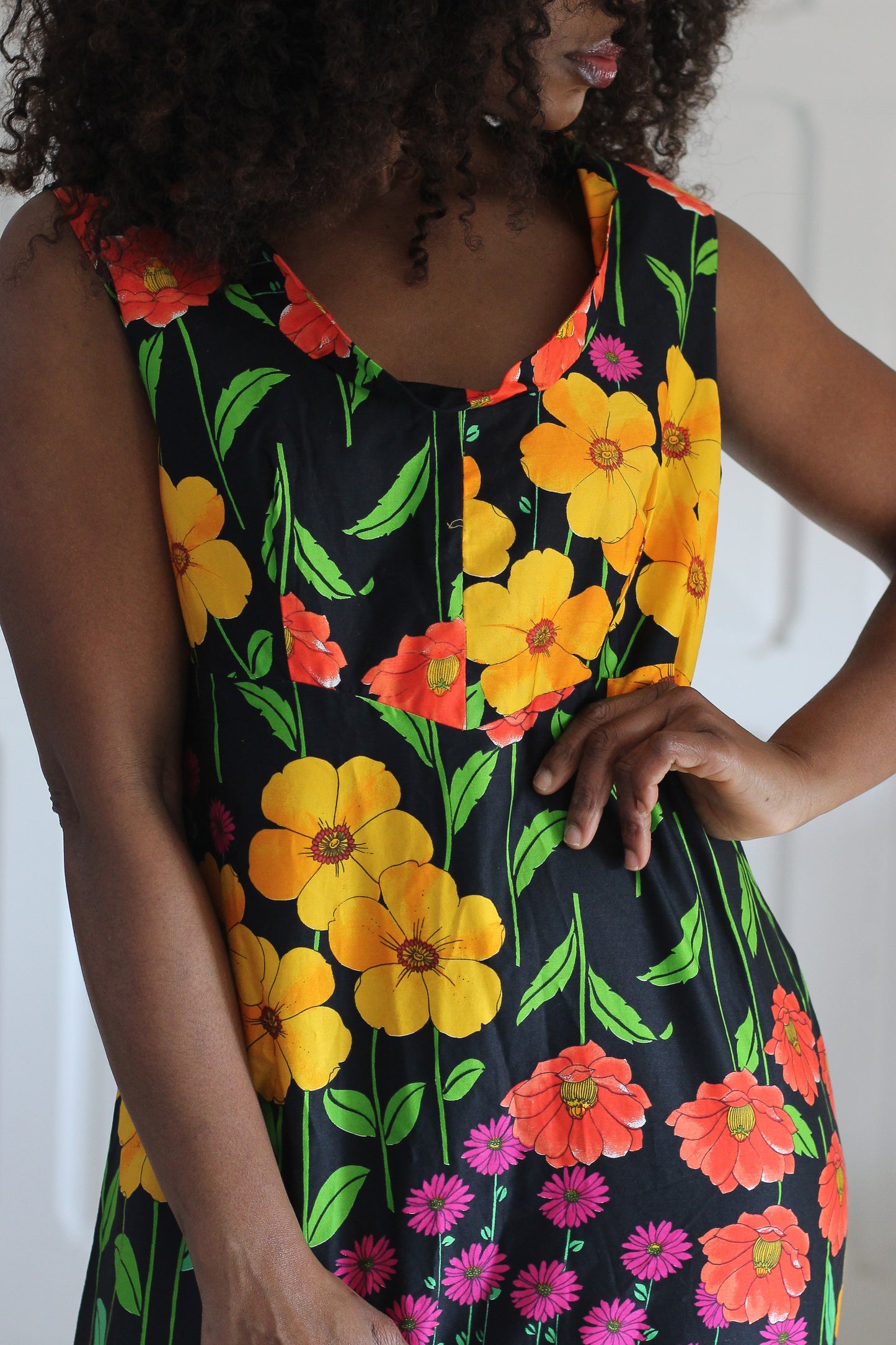 Georges Kay longue robe floral