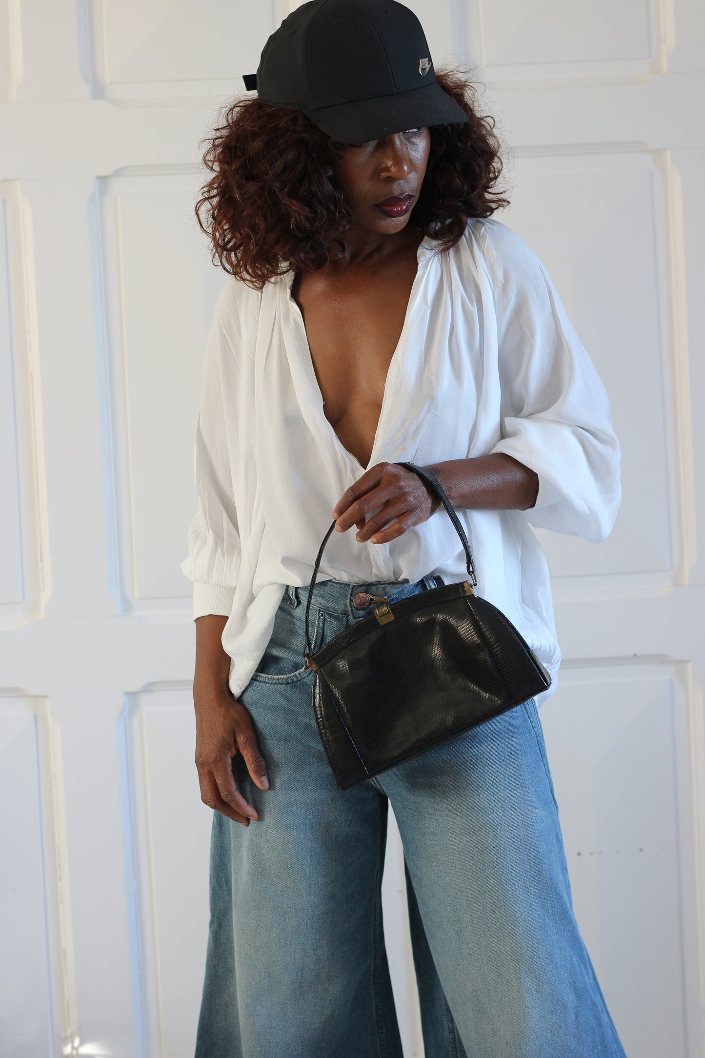 Sac en cuir lézard