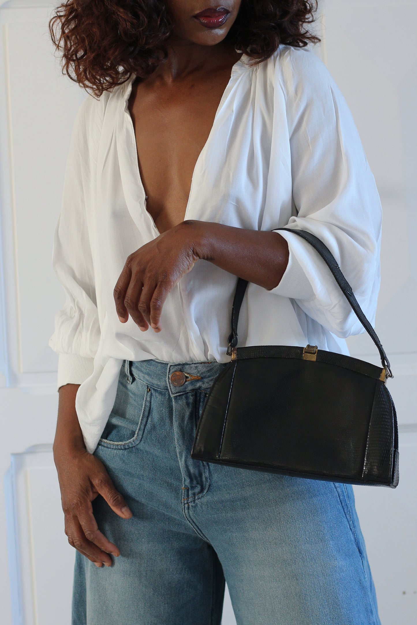 Sac en cuir lézard