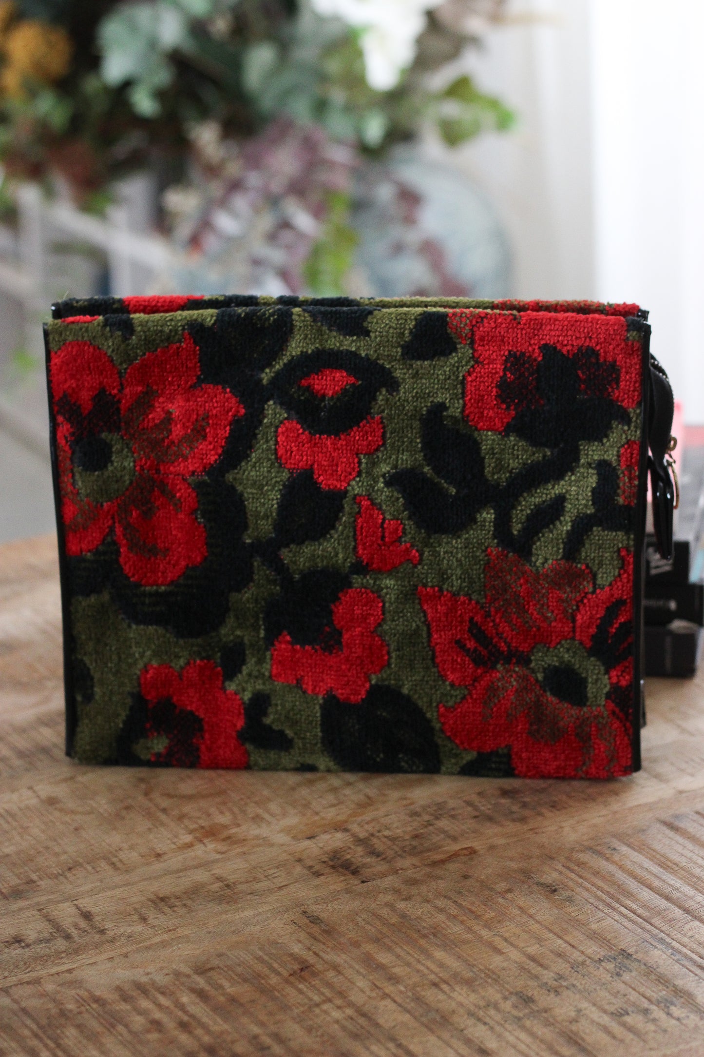 Pochette trousse de toilette tapissée