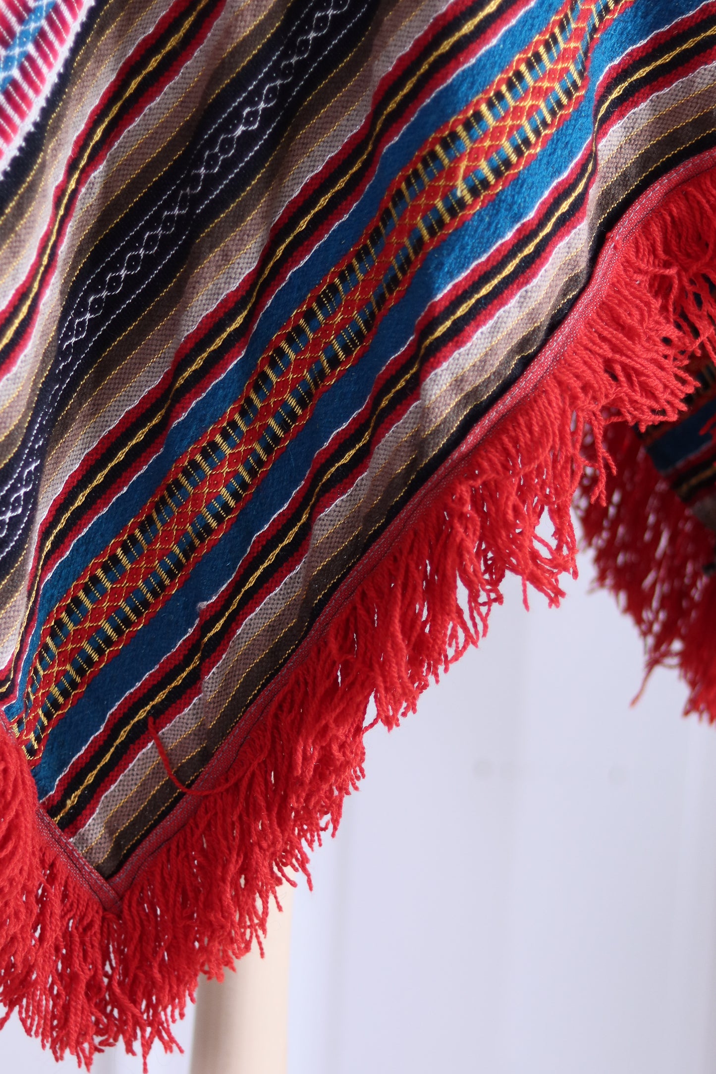 Fait main poncho artisanal