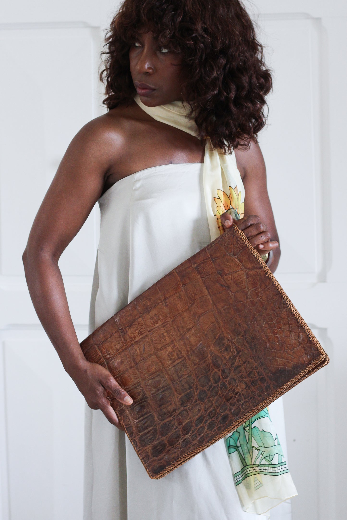 Maxi pochette porte document vintage