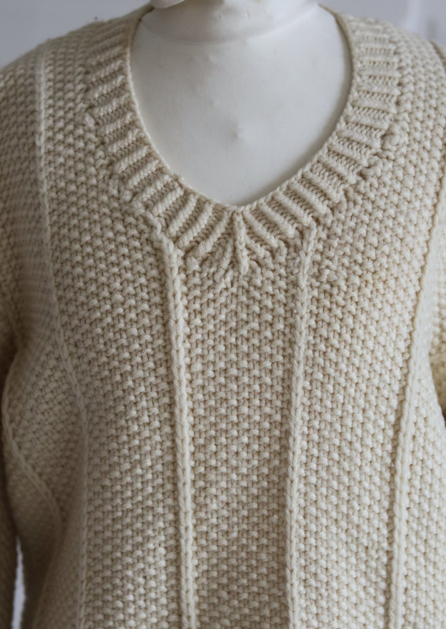 Pull tricot main vintage