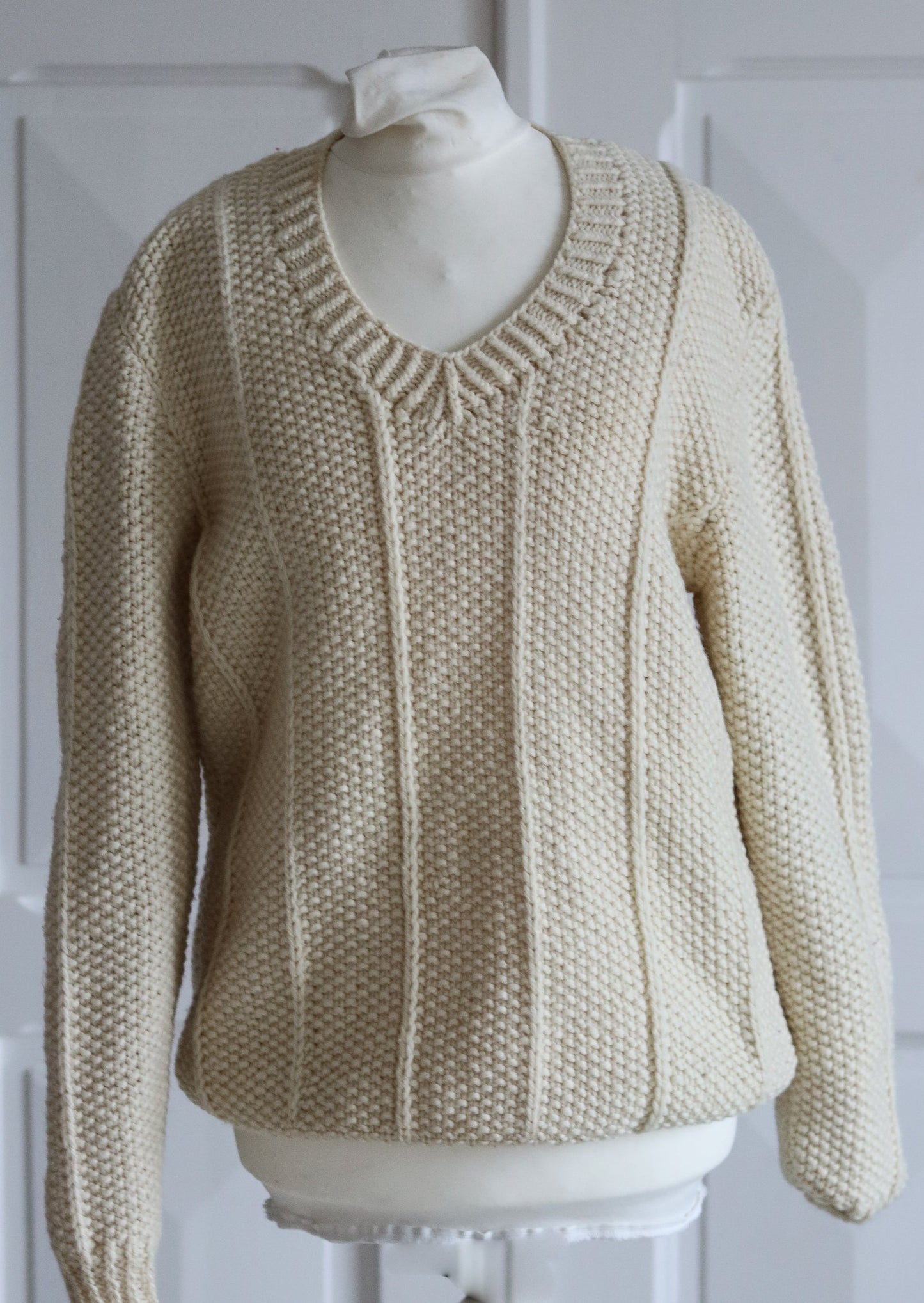 Pull tricot main vintage