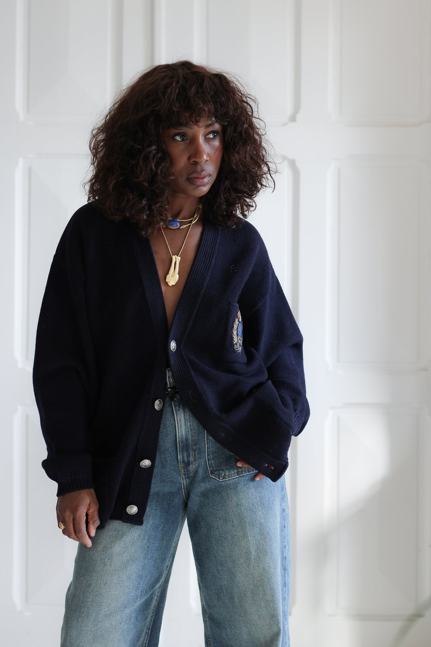 Tricomer cardigan vintage  en laine