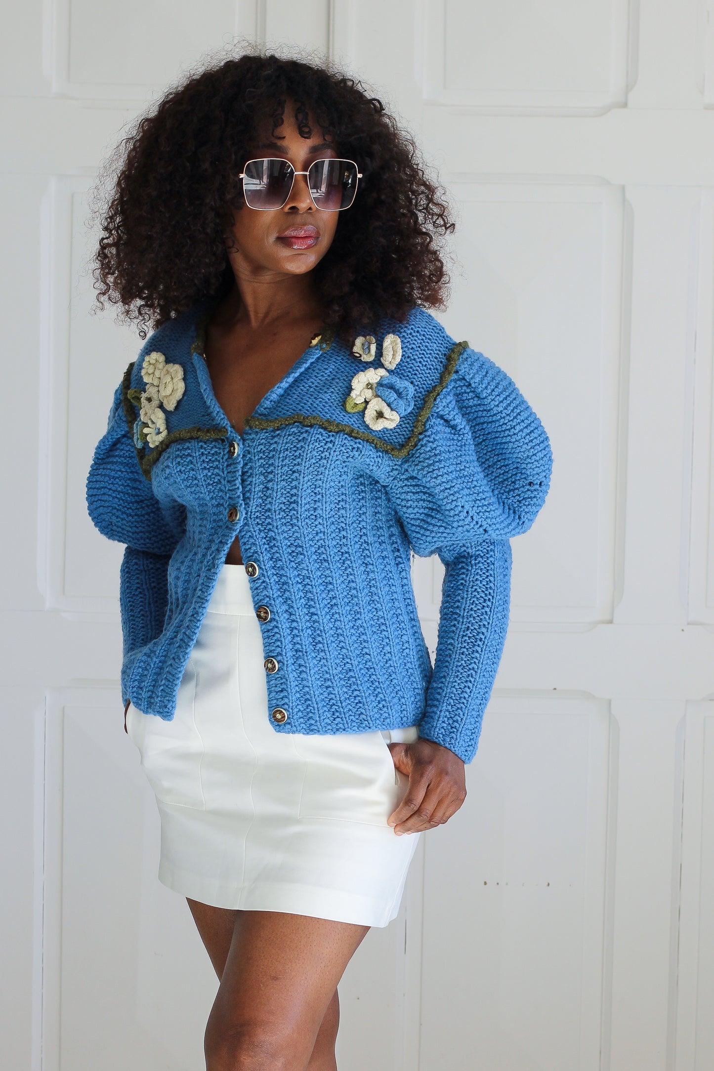 Fait main cardigan tricot