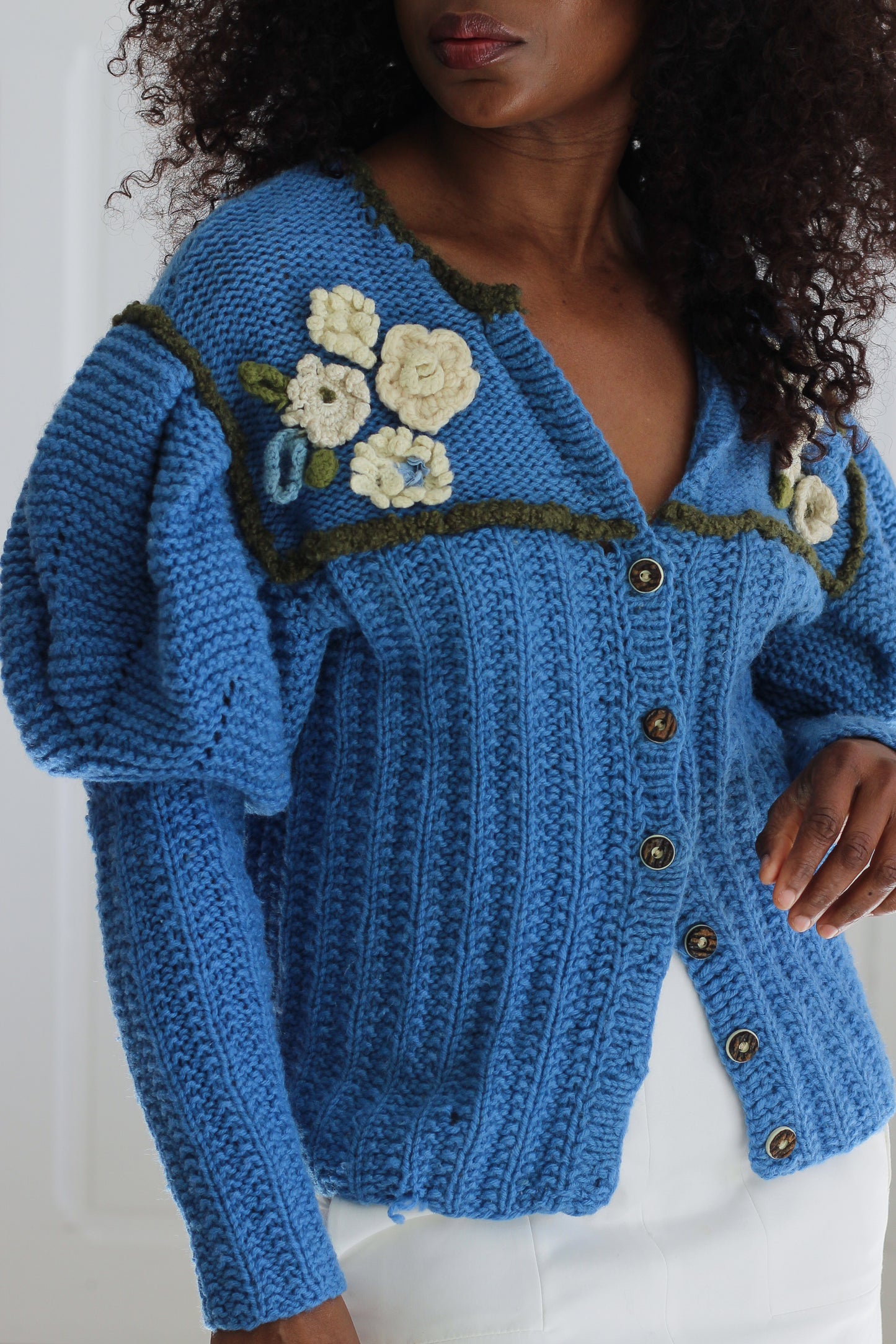 Fait main cardigan tricot