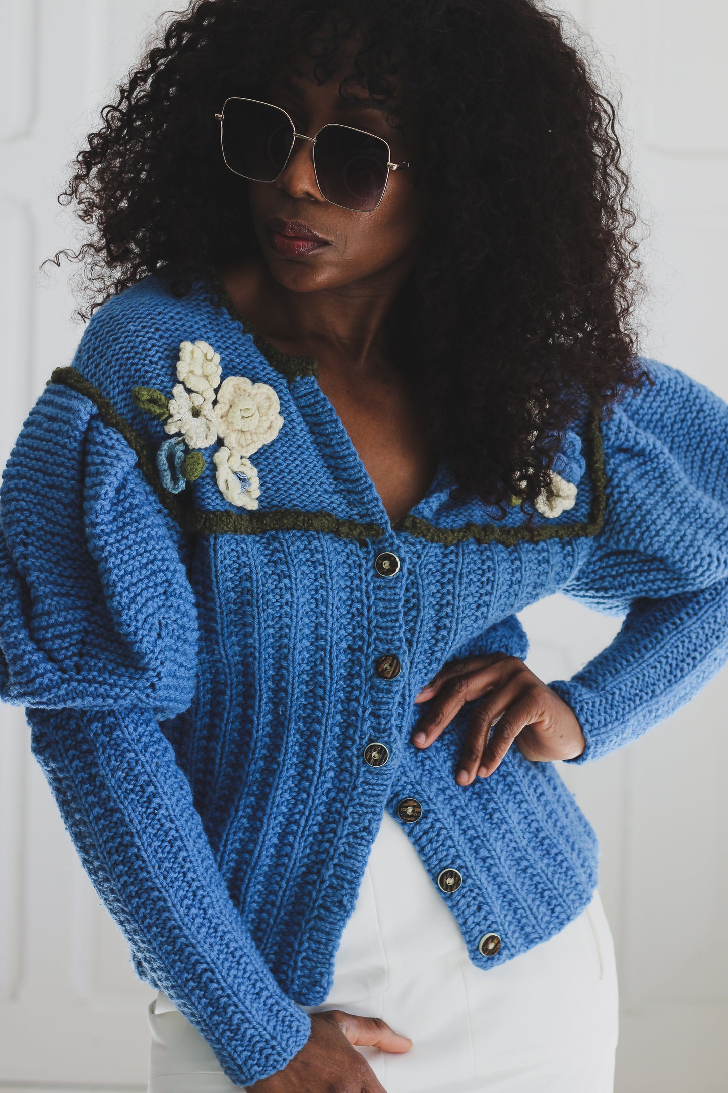 Fait main cardigan tricot