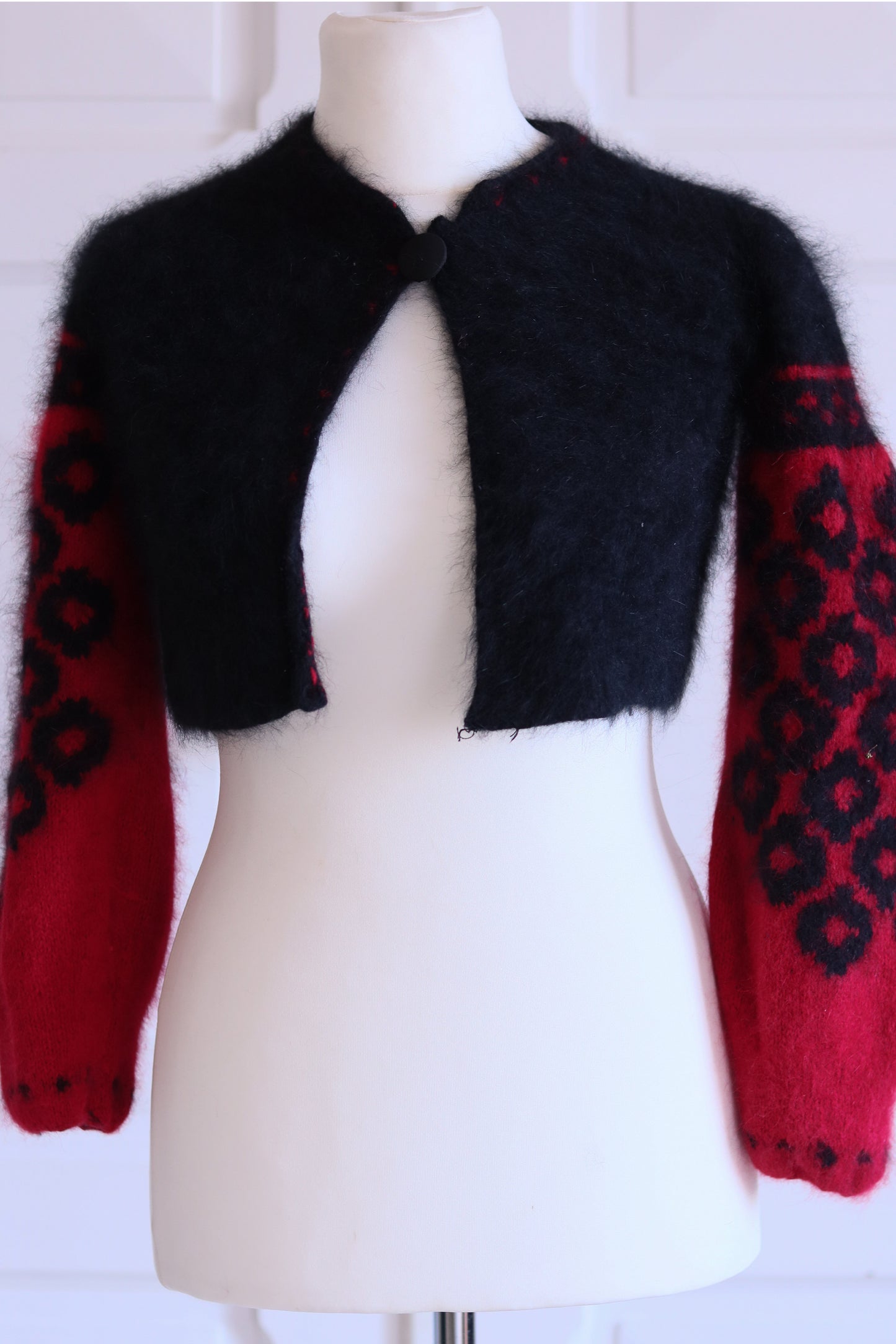 Fait main boléro vintage en mohair