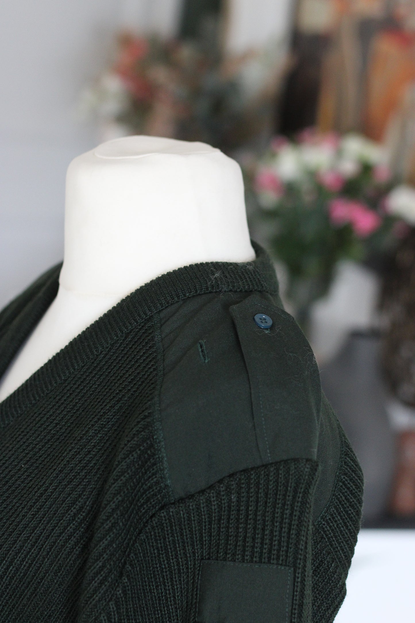 Pull armée en laine