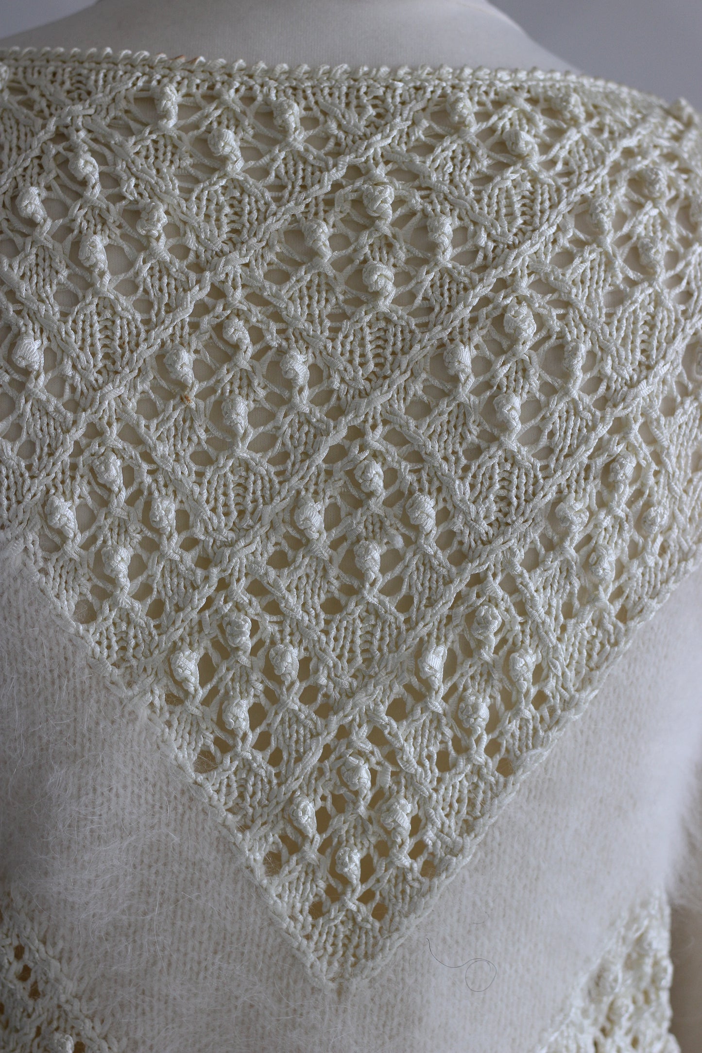 Fait main tricot angora et mohair