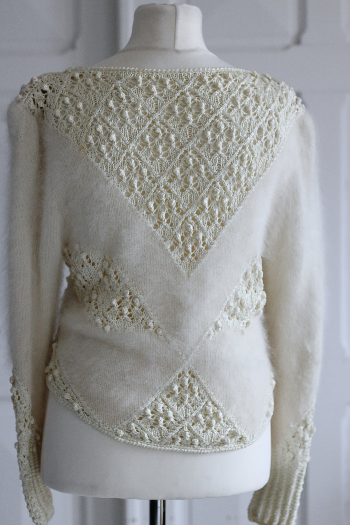 Fait main tricot angora et mohair