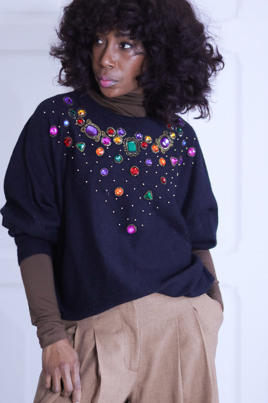 Pull tricot vintage