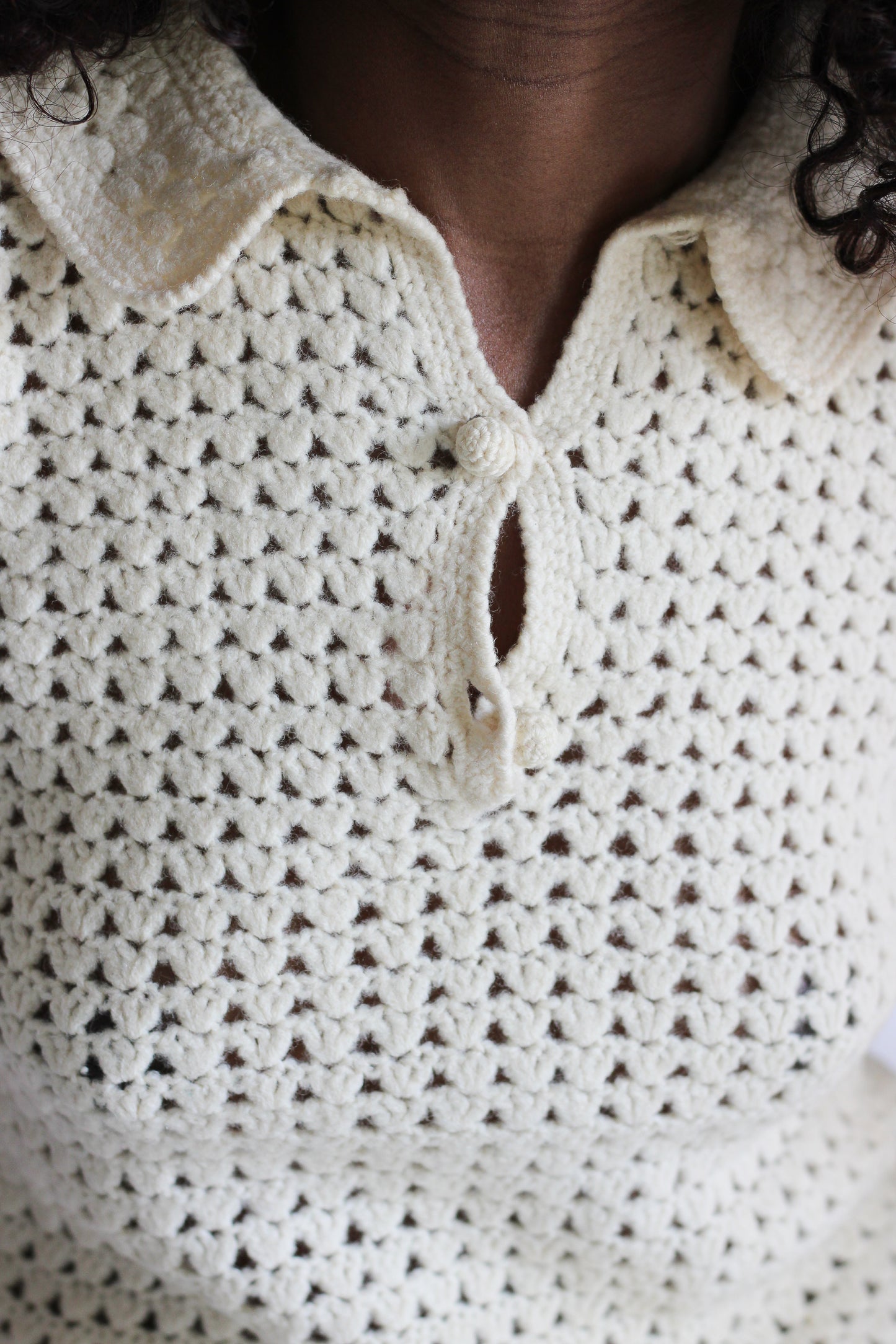 Tricot fait main vintage années 1970