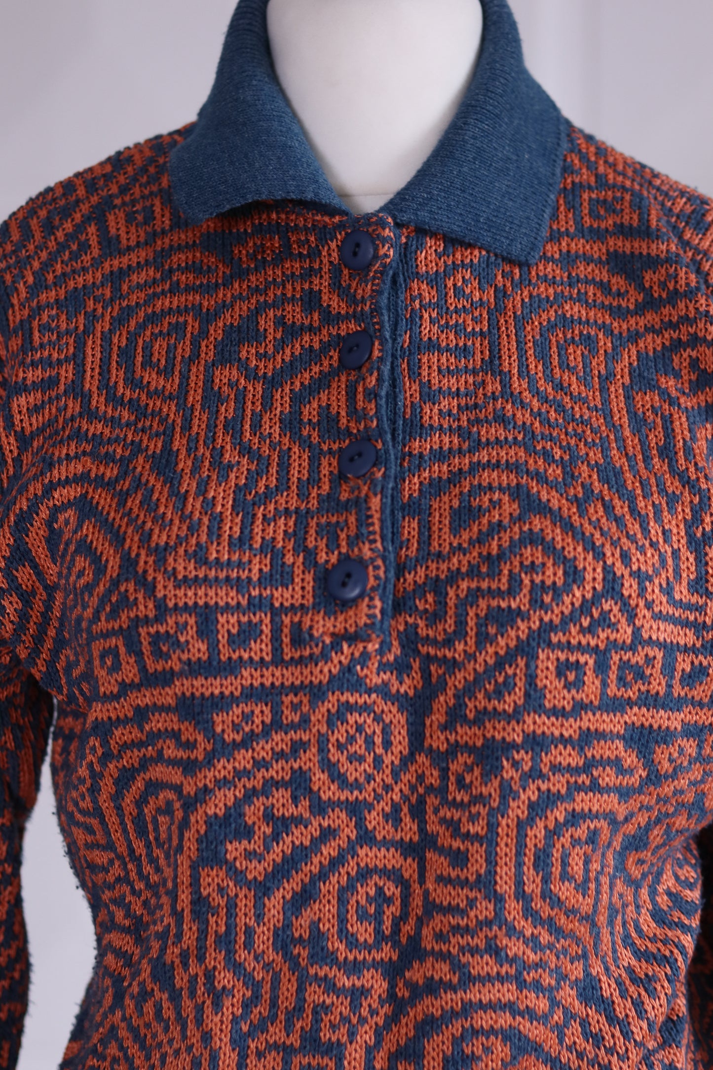Pull en maille vintage années 1980