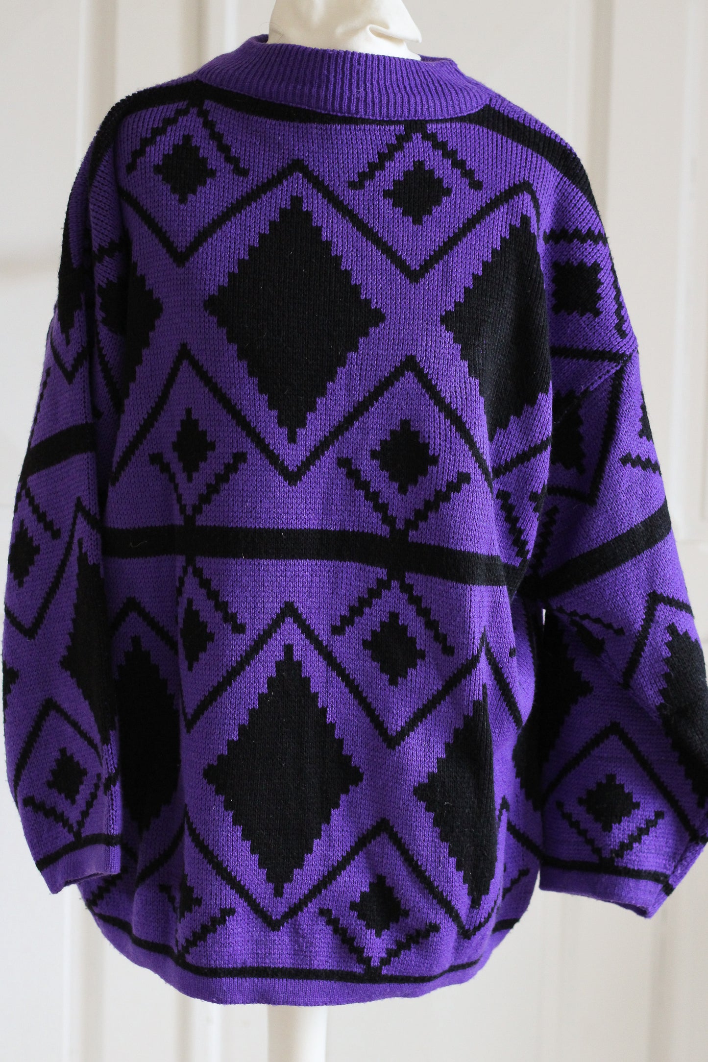 Pull vintage col rond