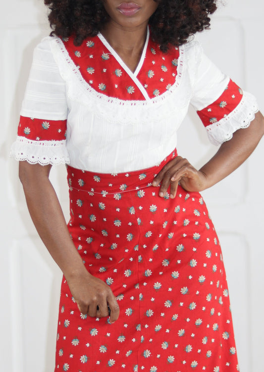 longue robe bohème fleurie