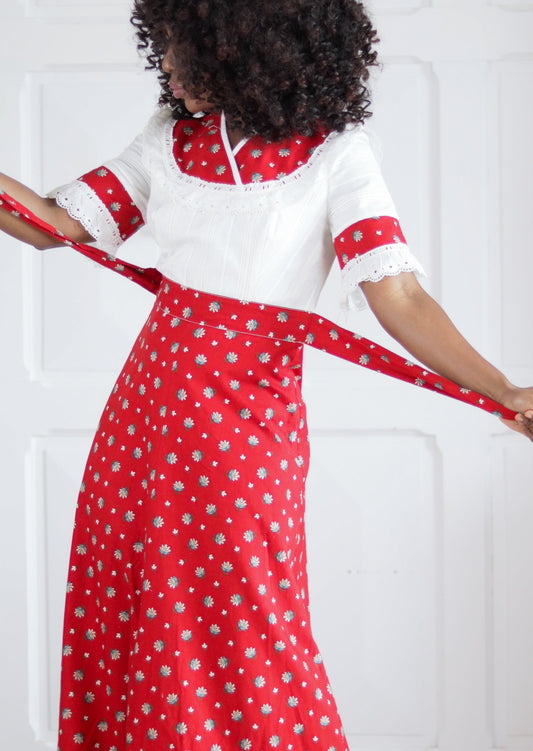 longue robe bohème fleurie