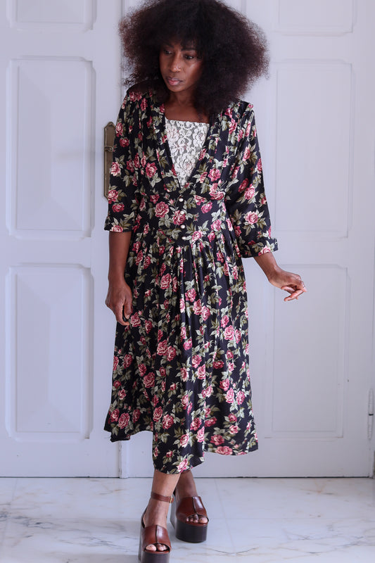 Dawn Joy robe à motifs floral