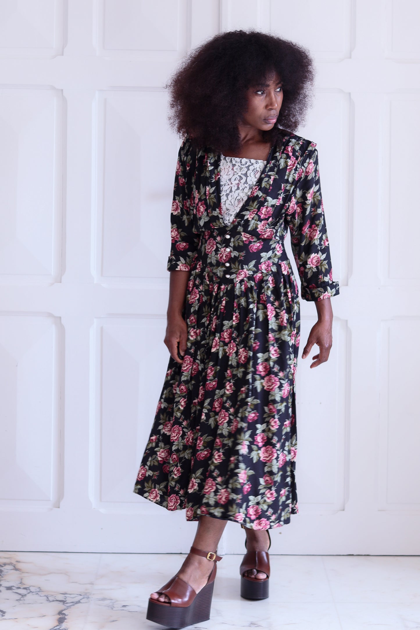 Dawn Joy robe à motifs floral