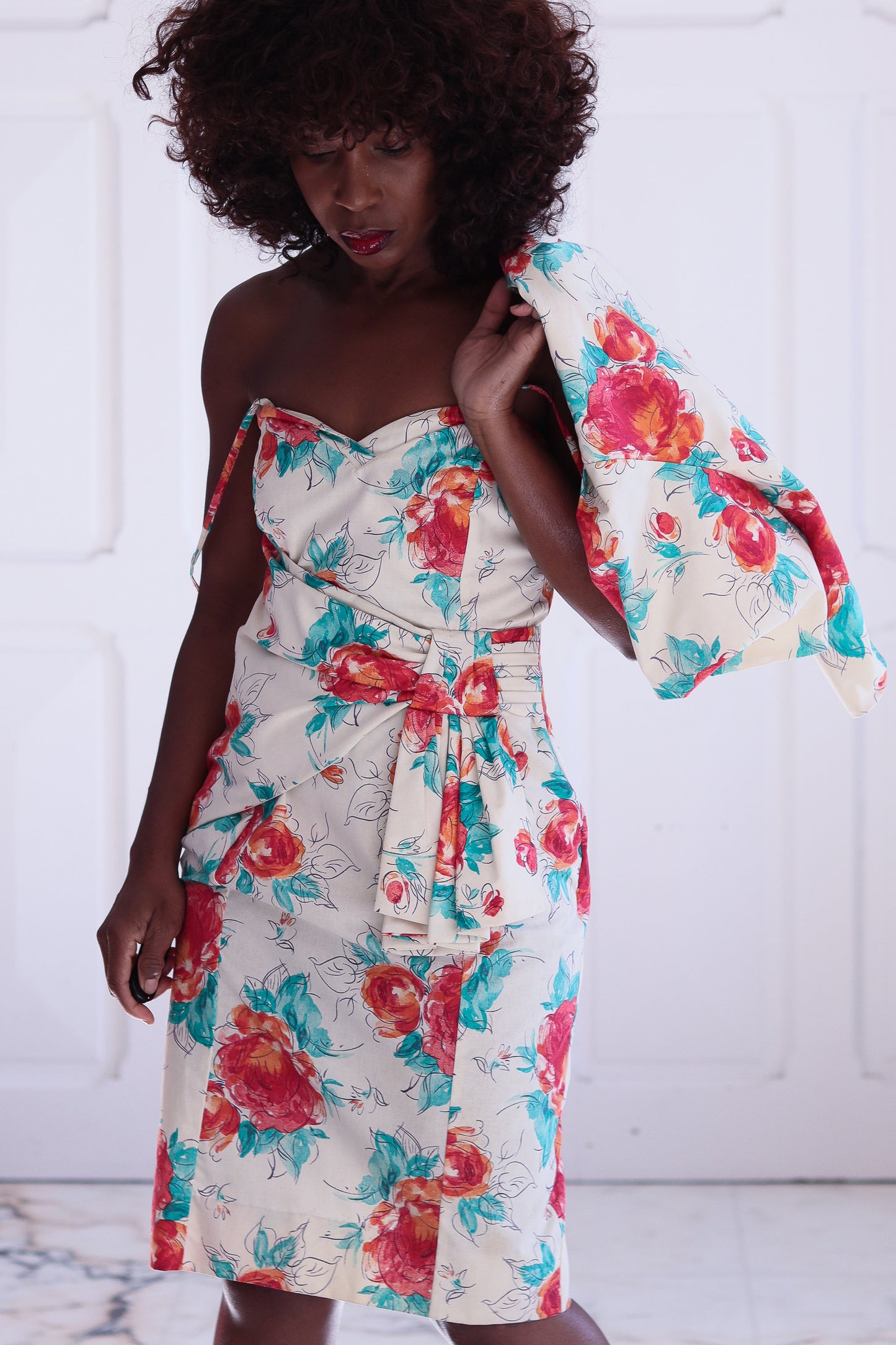 Laura Ashley robe à motifs