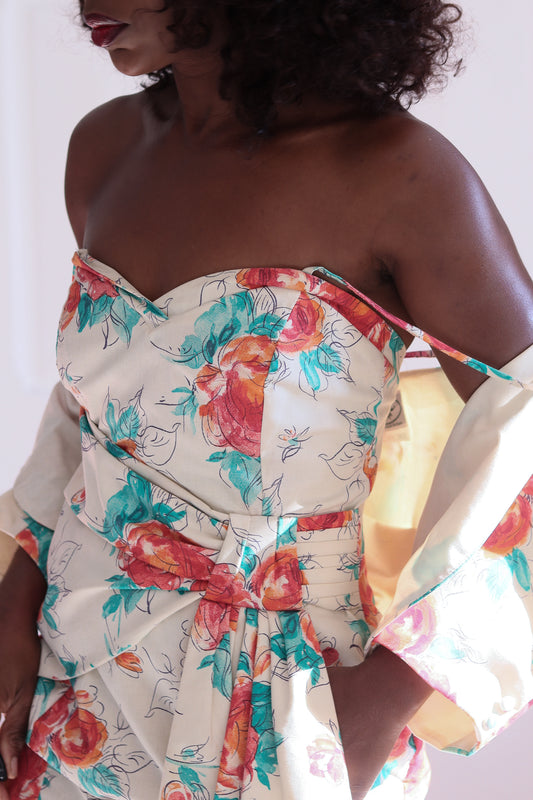 Laura Ashley robe à motifs