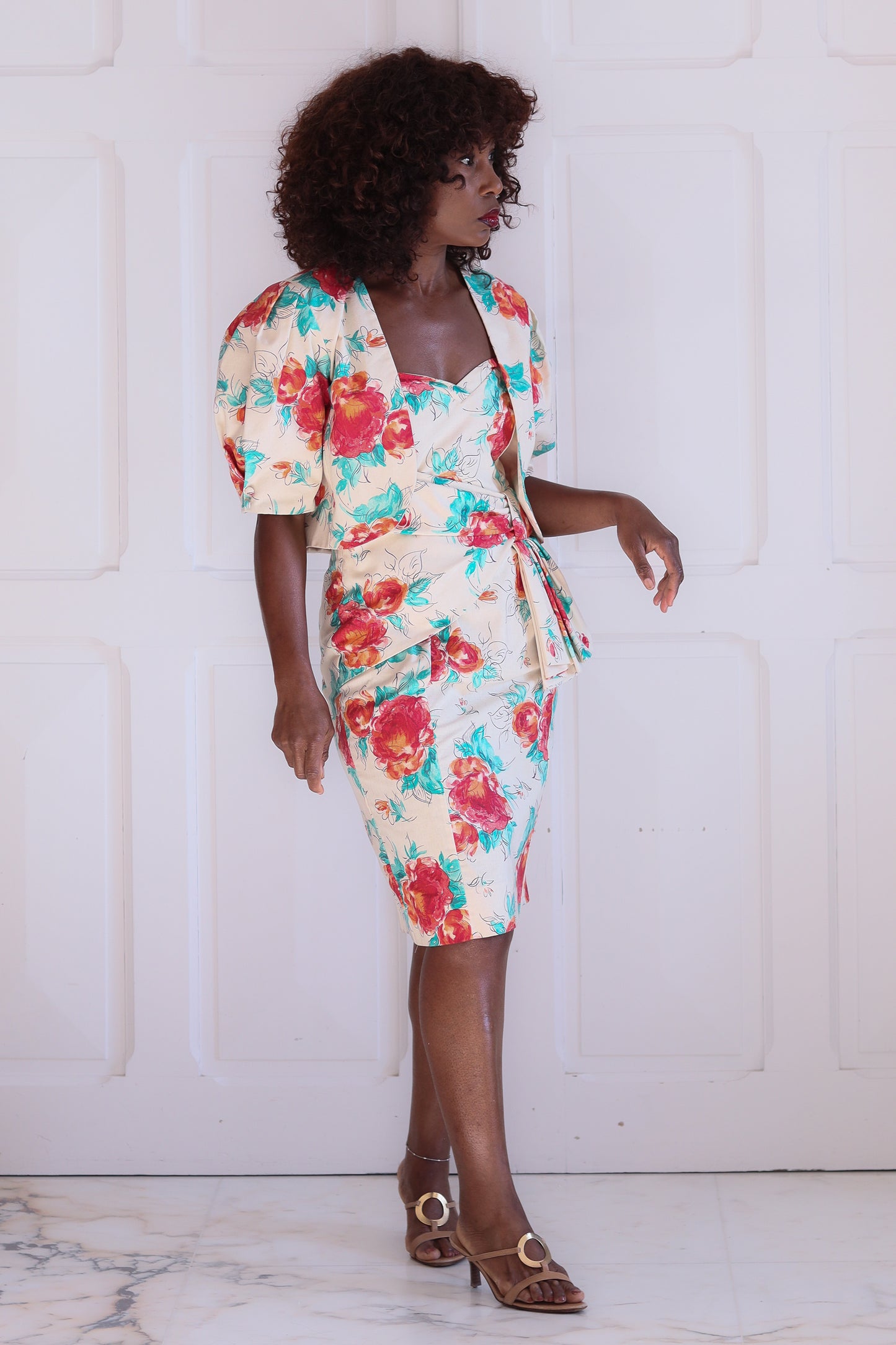 Laura Ashley robe à motifs