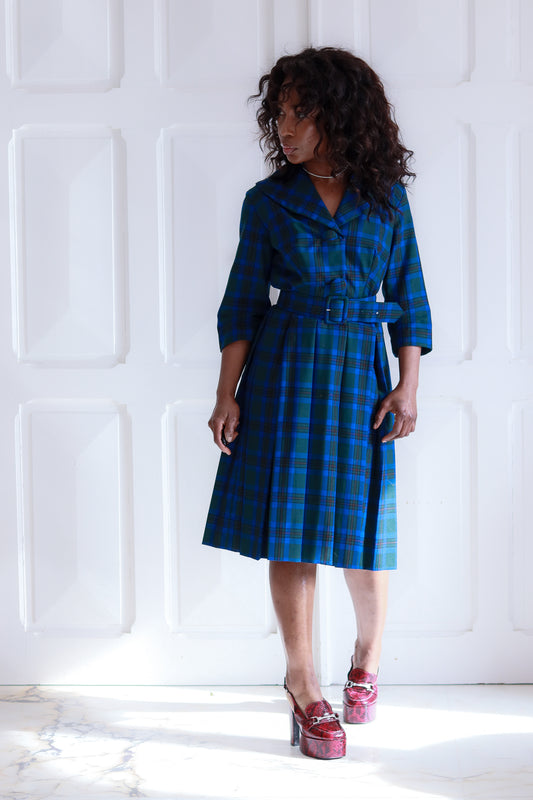 Fait main robe cintrée à motifs