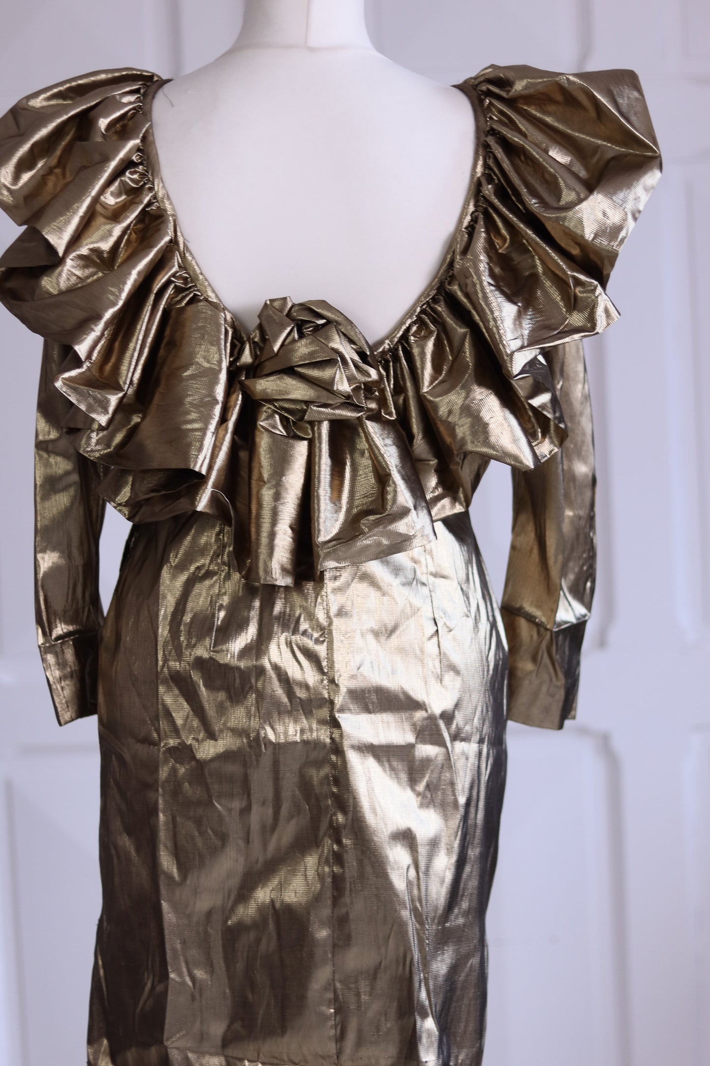 Fait main robe cocktail 1980