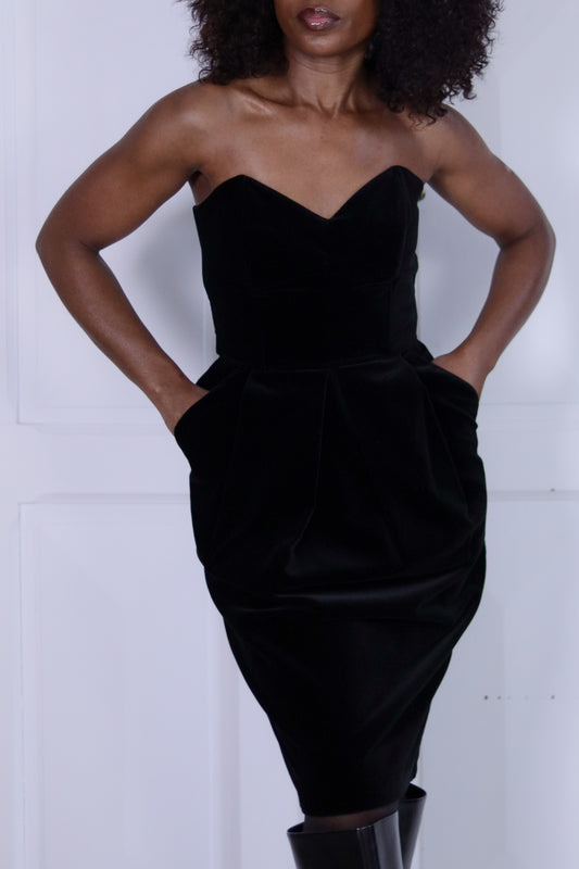 Thérèse Baumaire robe velours