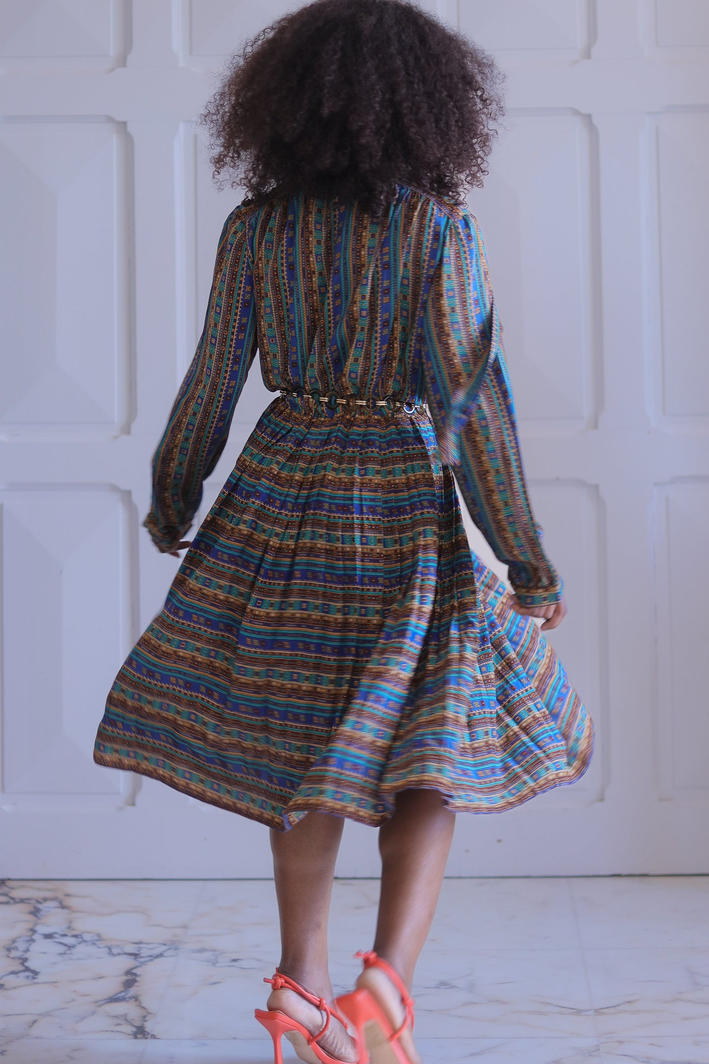 Fait main robe plissée