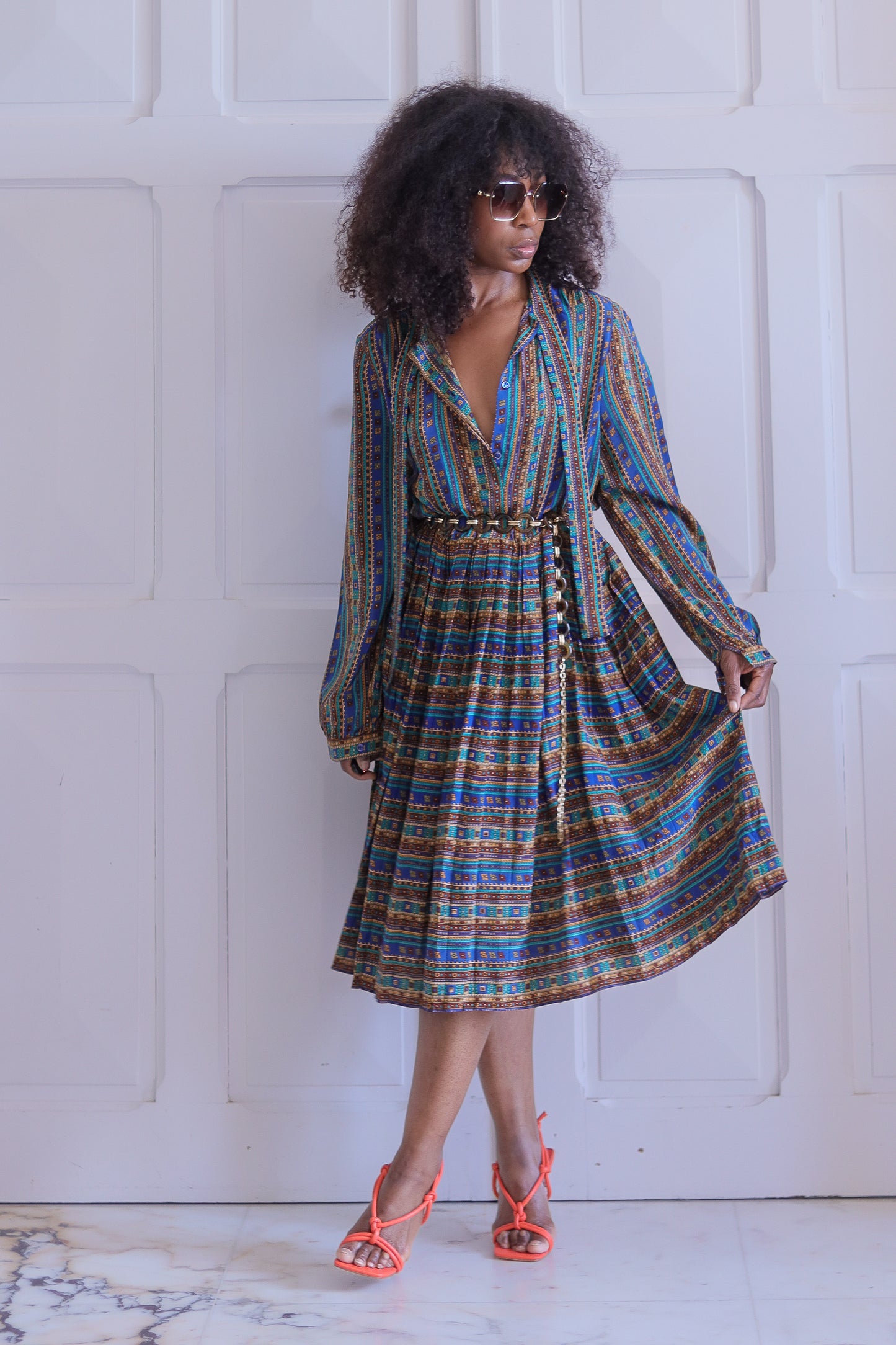 Fait main robe plissée