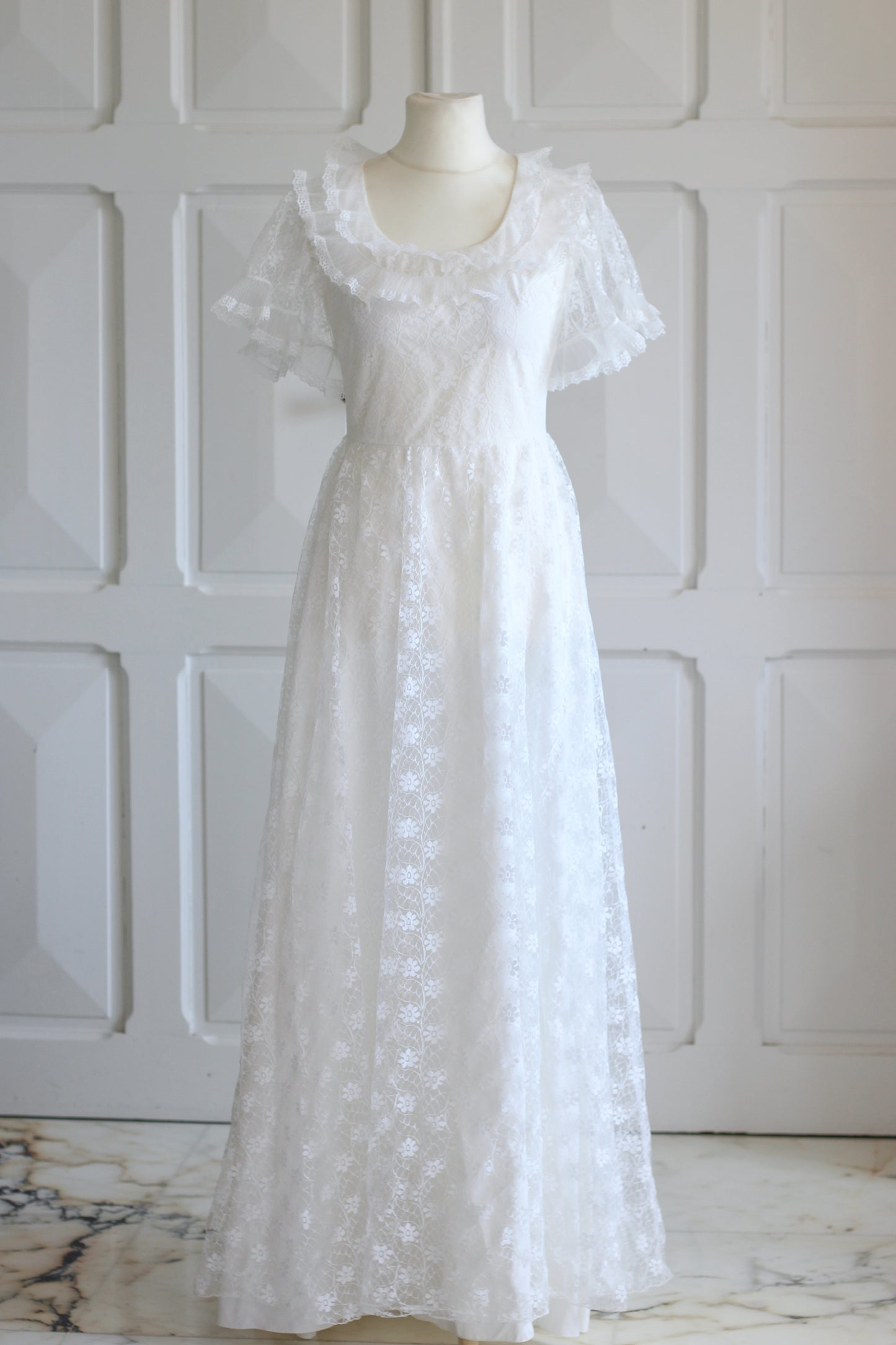 Esprit bohème fait main robe de mariée