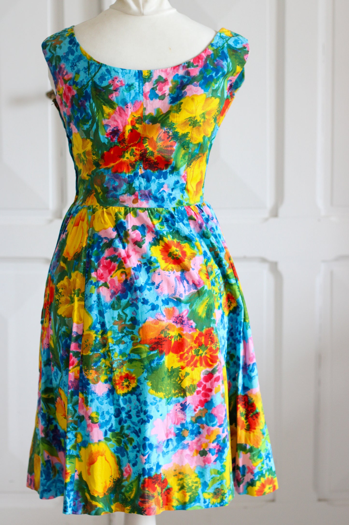 Fait main robe à motifs multicolore