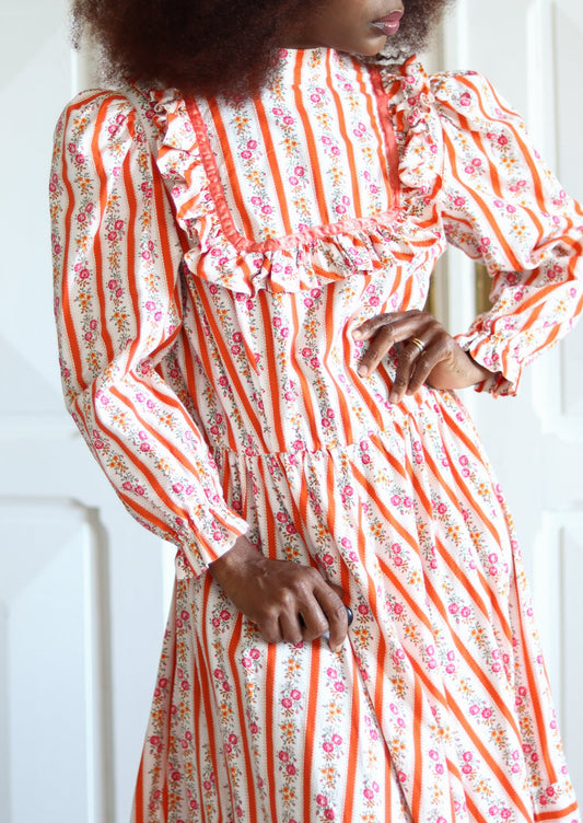 FAIT MAIN robe seventies