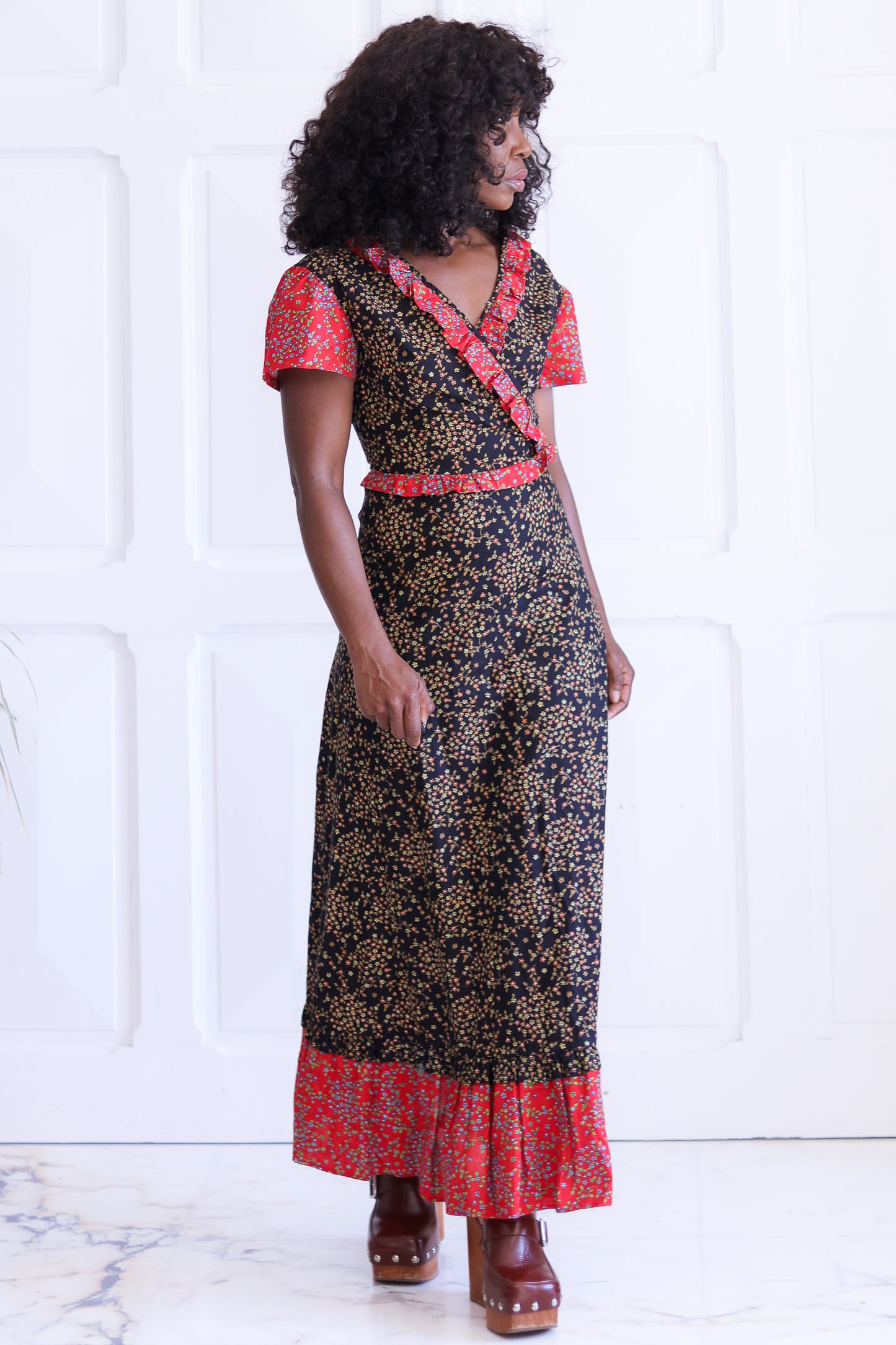 Longue robe romantique bohème