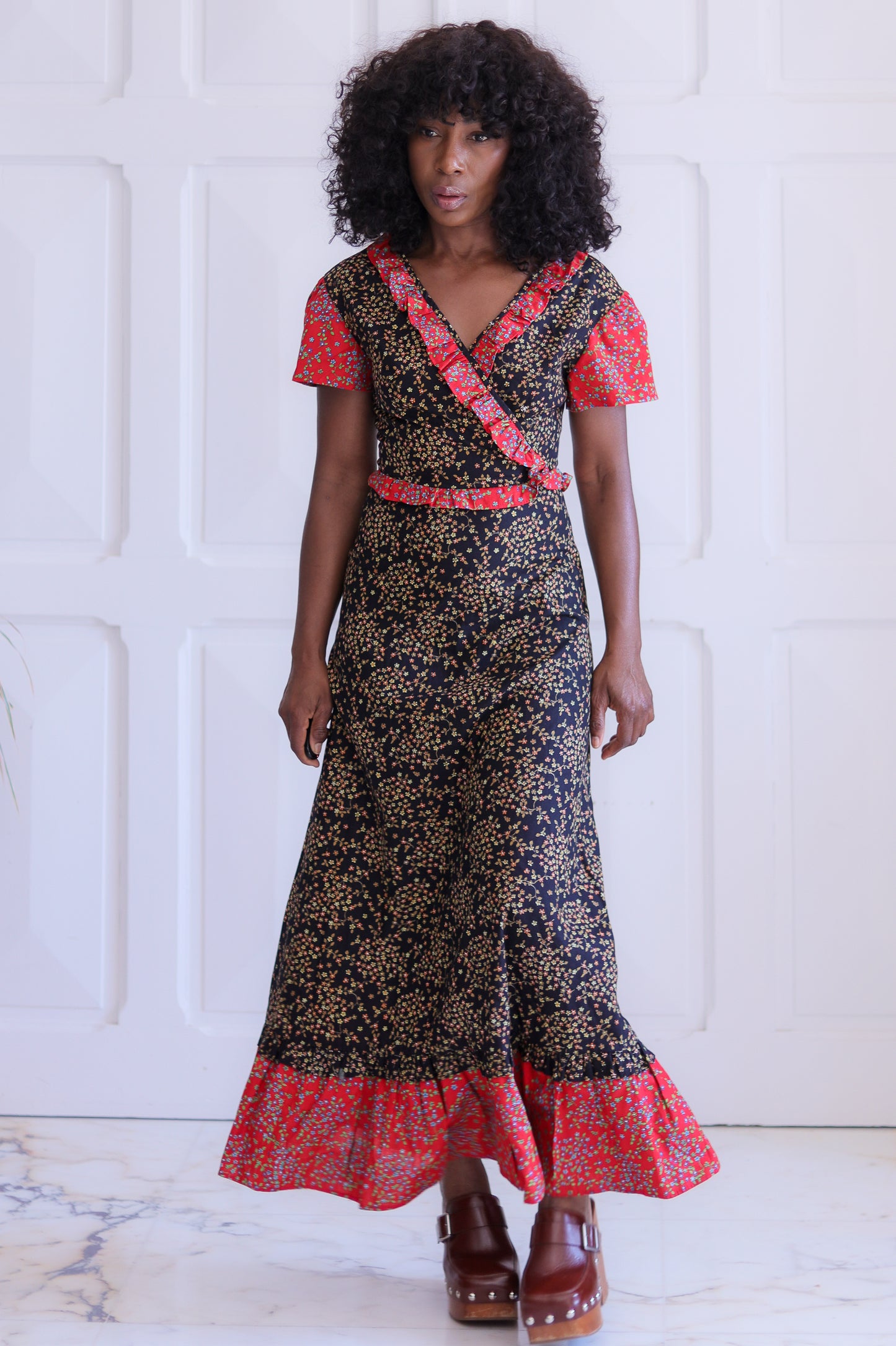 Longue robe romantique bohème