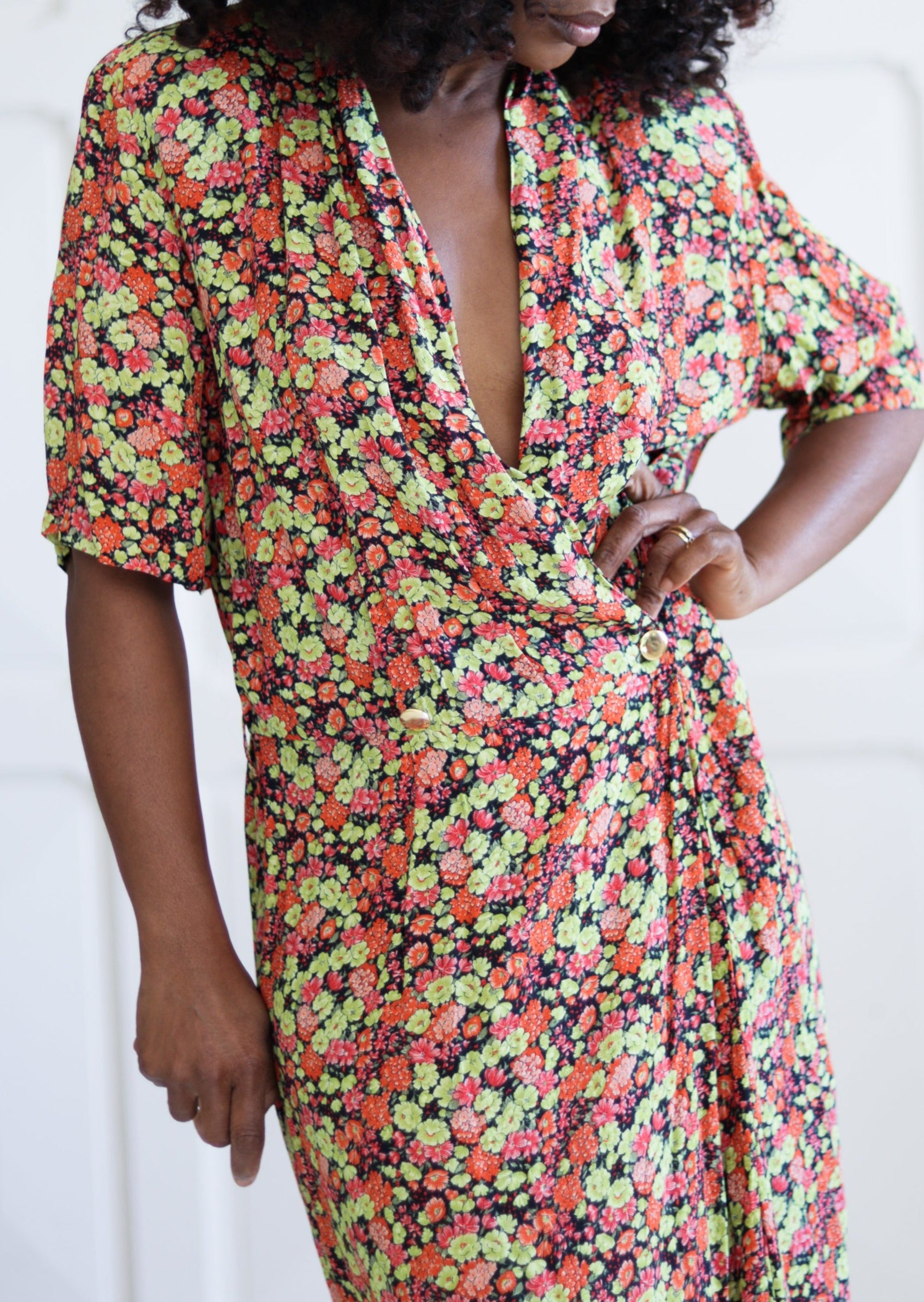 Robe portefeuille vintage top