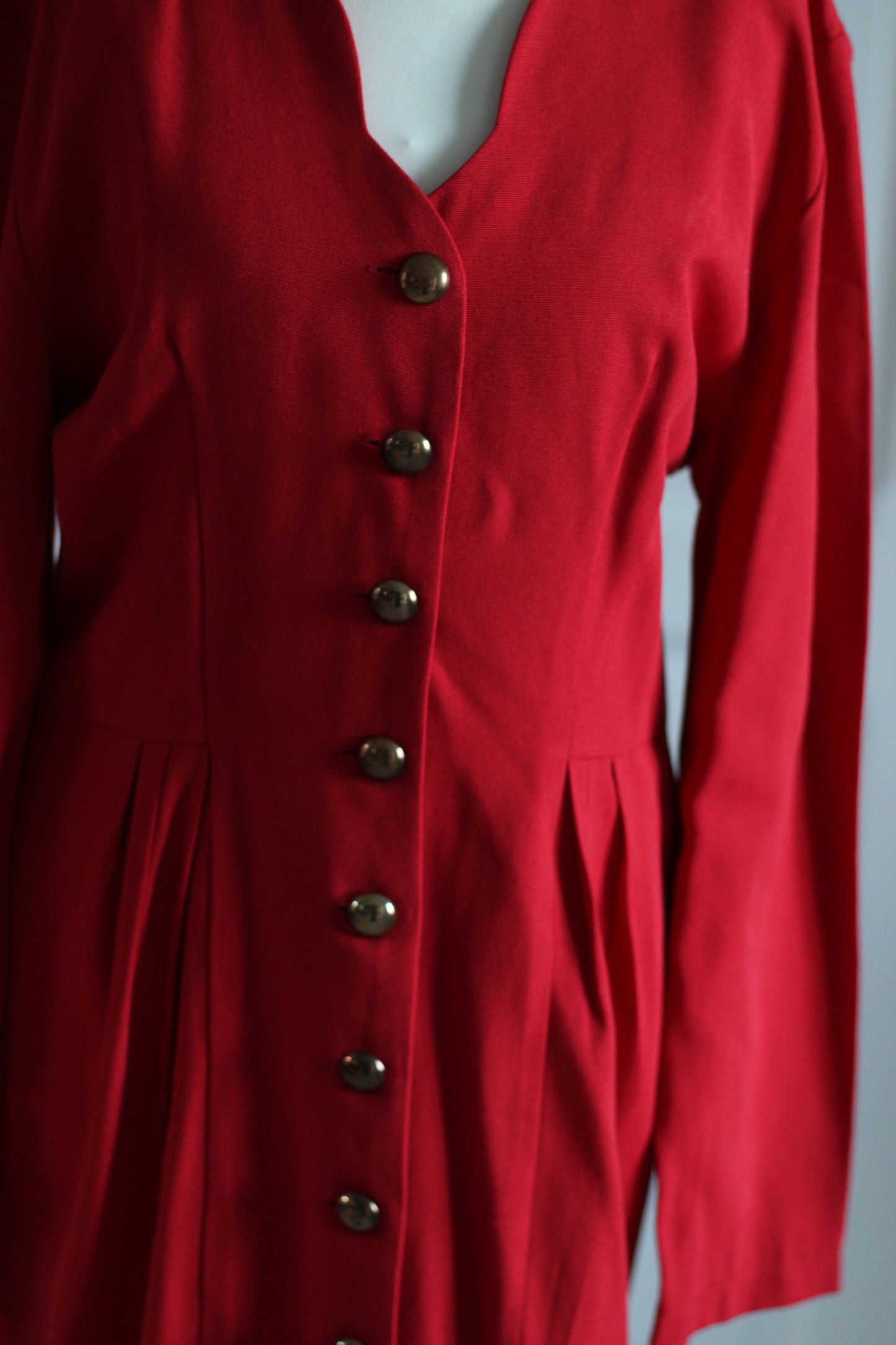 Robe rouge années 80