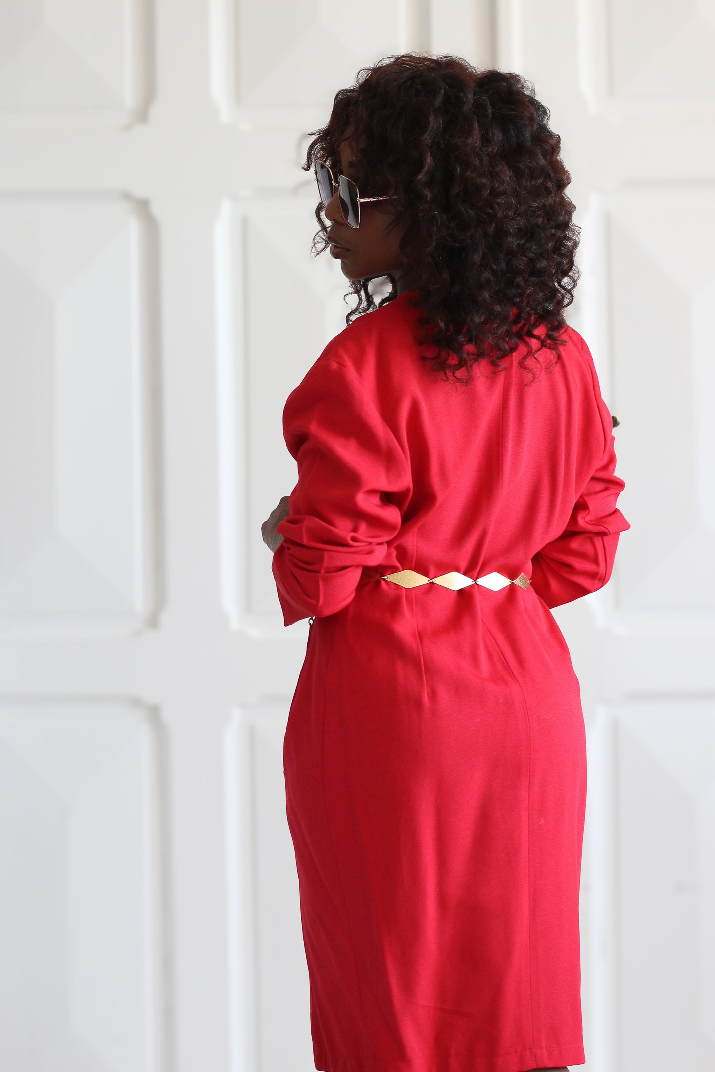 Robe rouge années 80