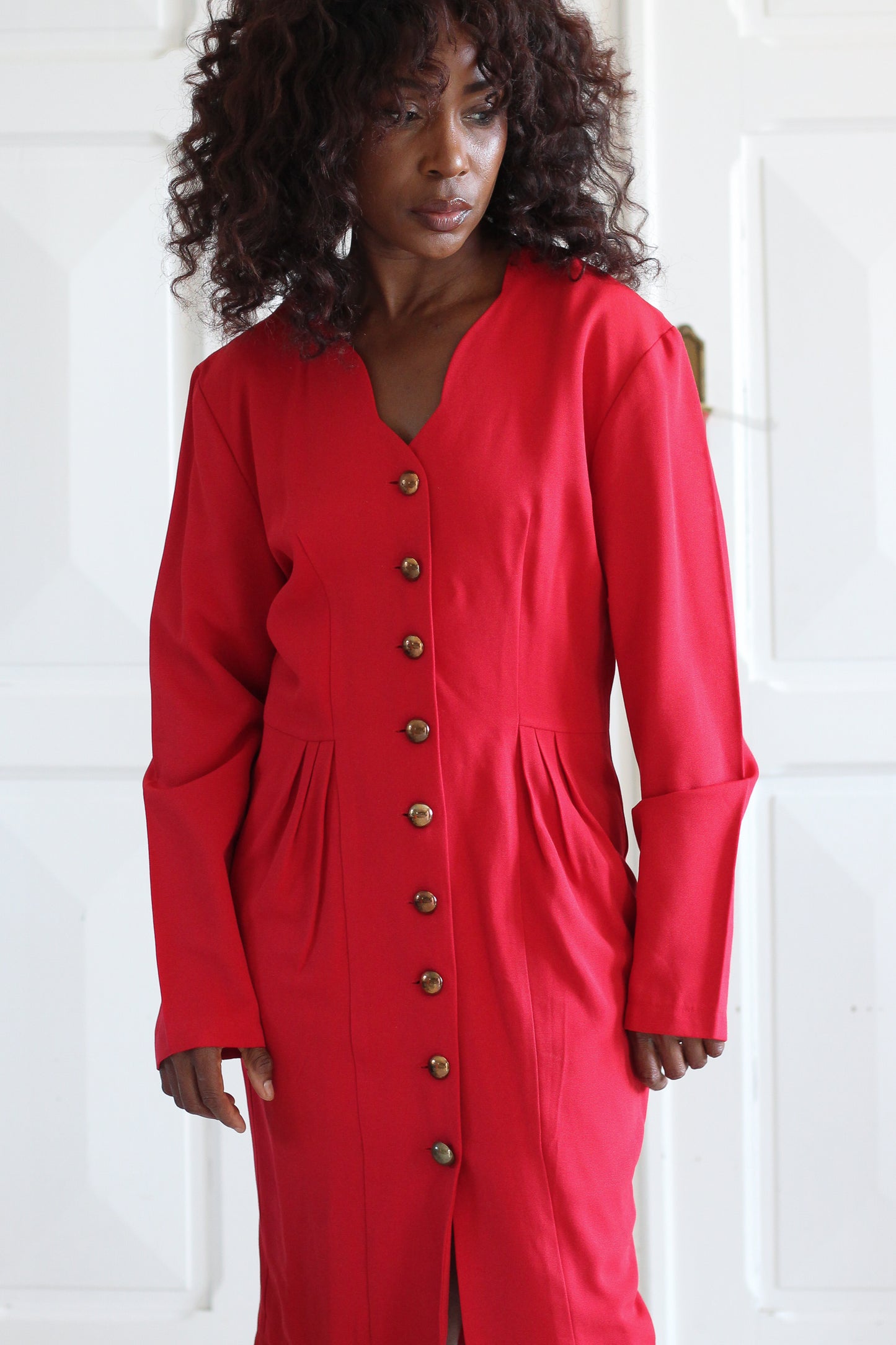 Robe rouge années 80