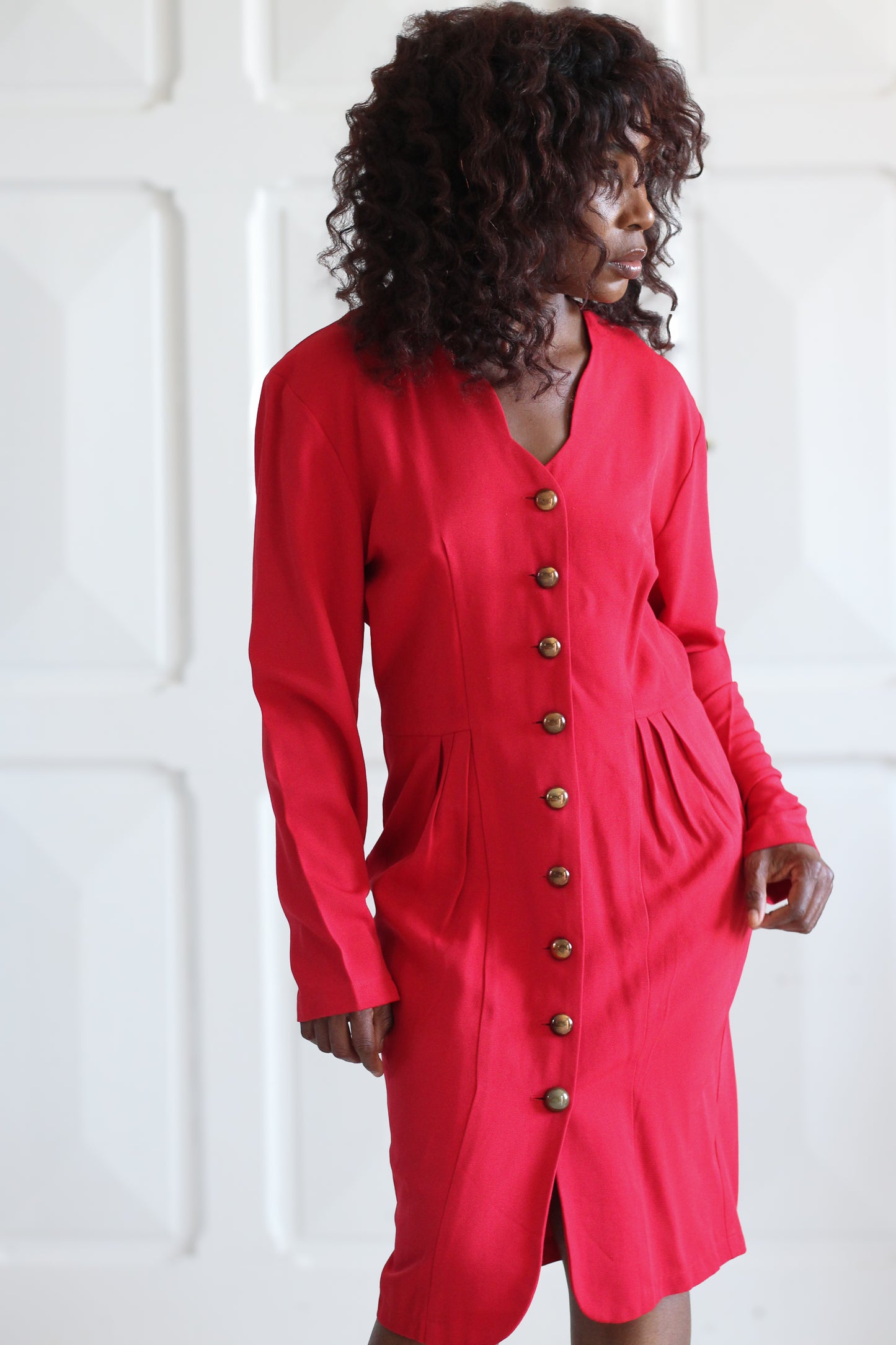 Robe rouge années 80