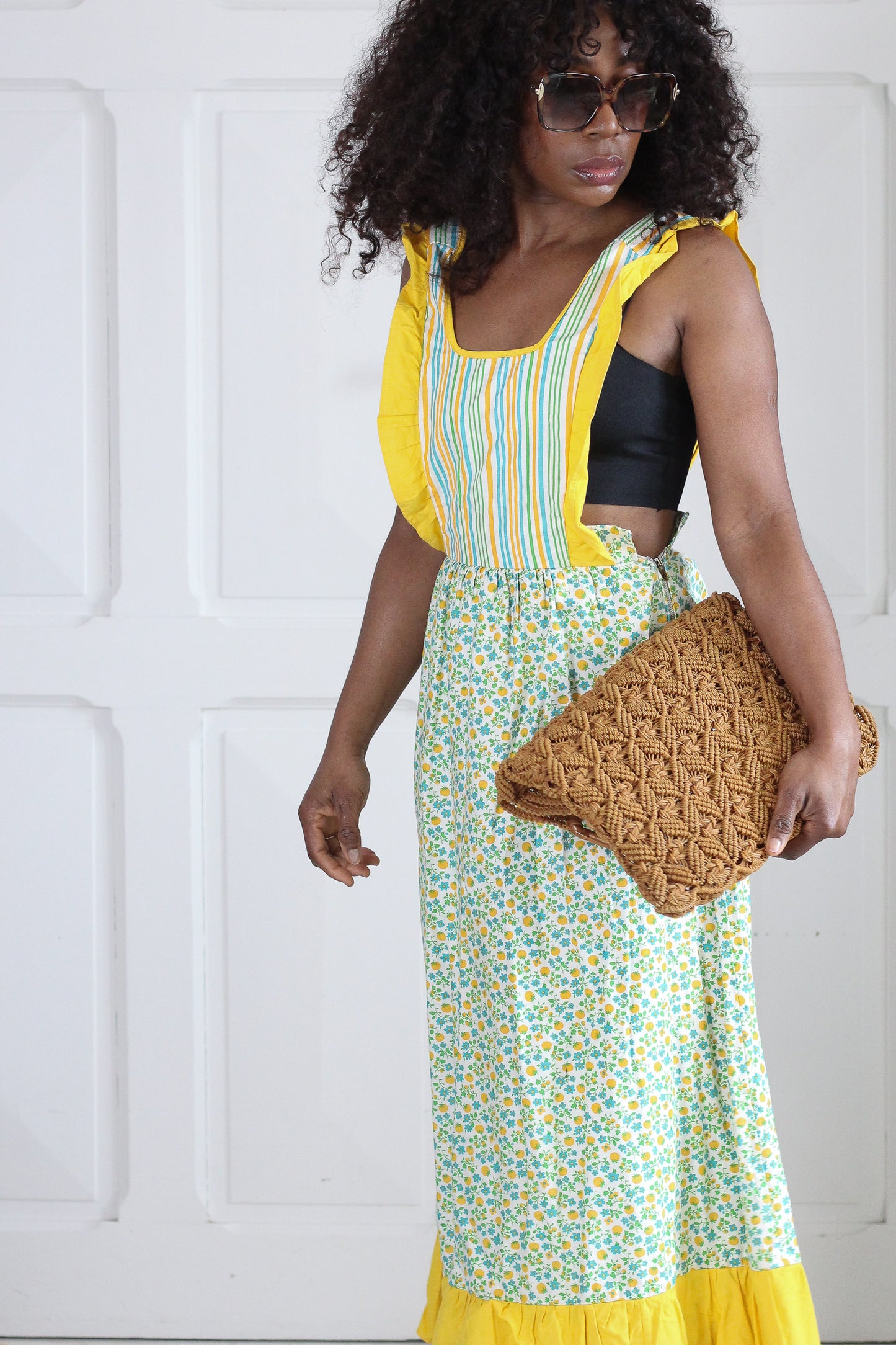 PRINTEMPS robe années 60 à motifs floraux