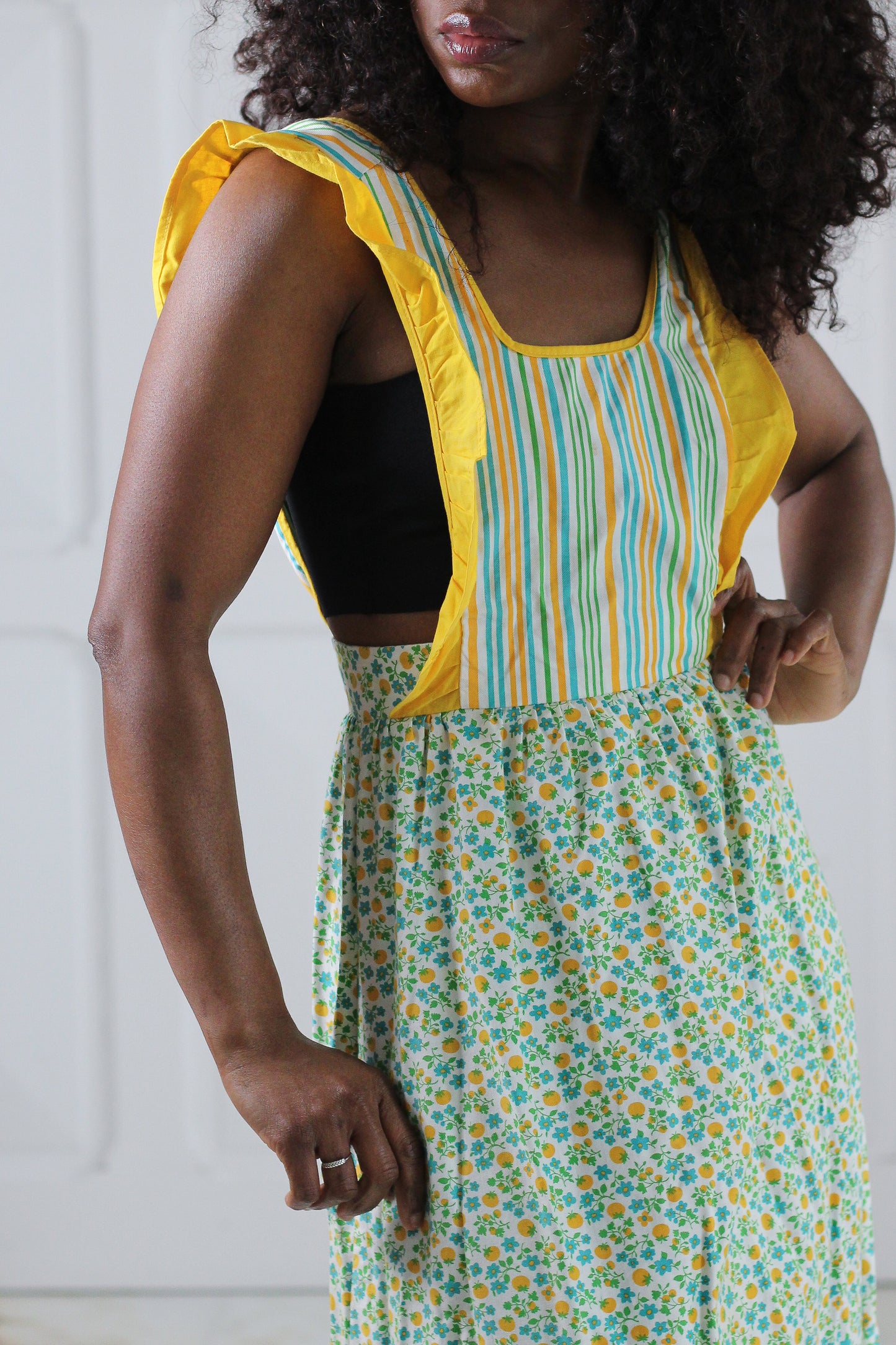 PRINTEMPS robe années 60 à motifs floraux