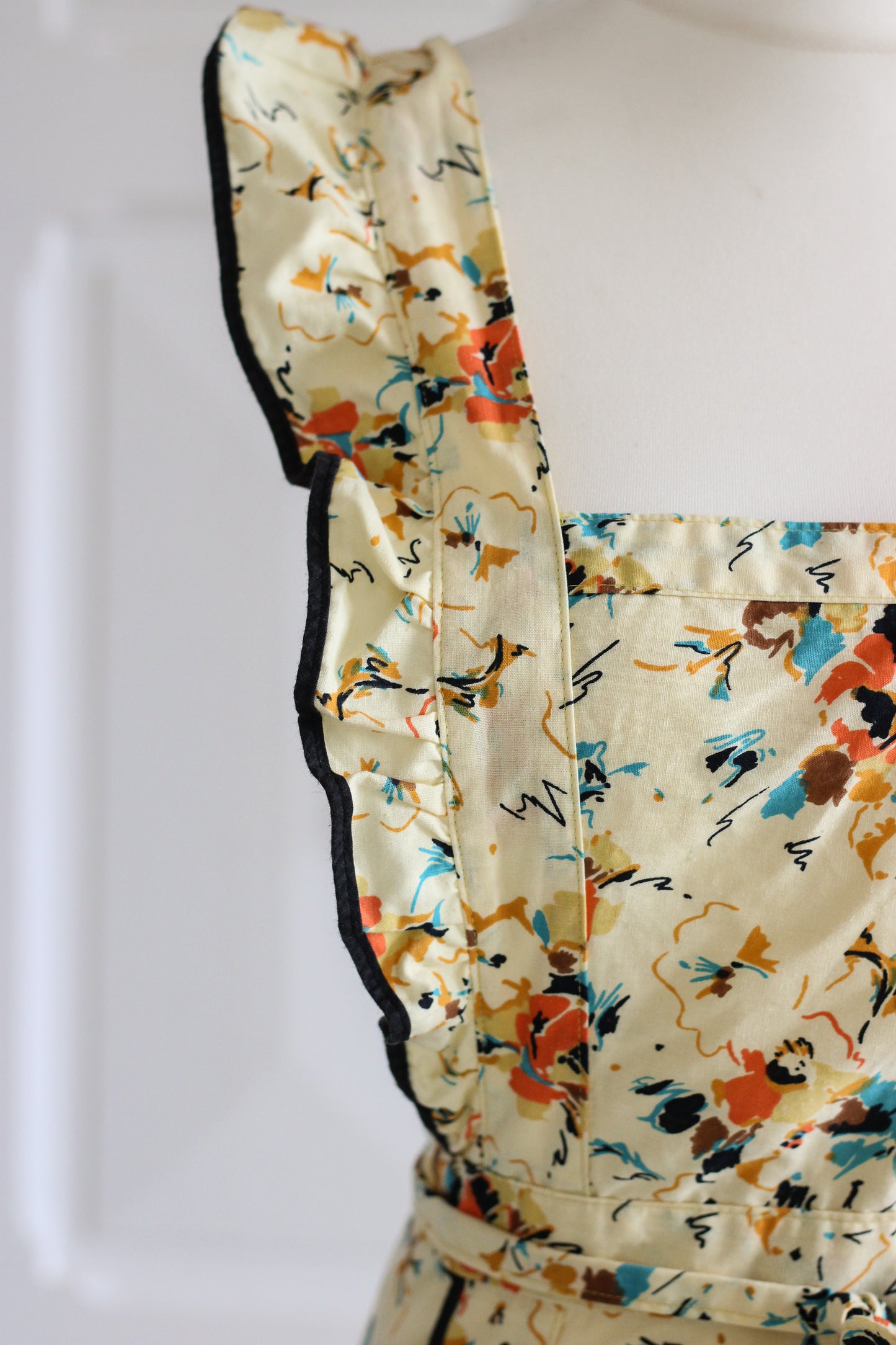 Fait main robe tablier en coton