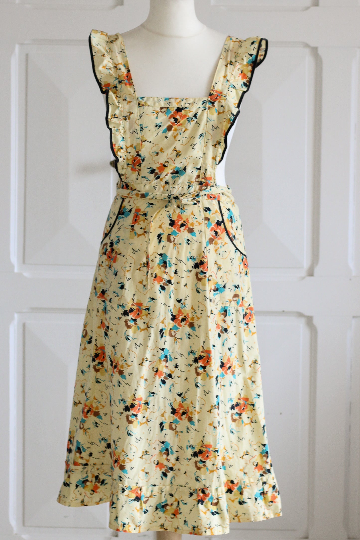 Fait main robe tablier en coton