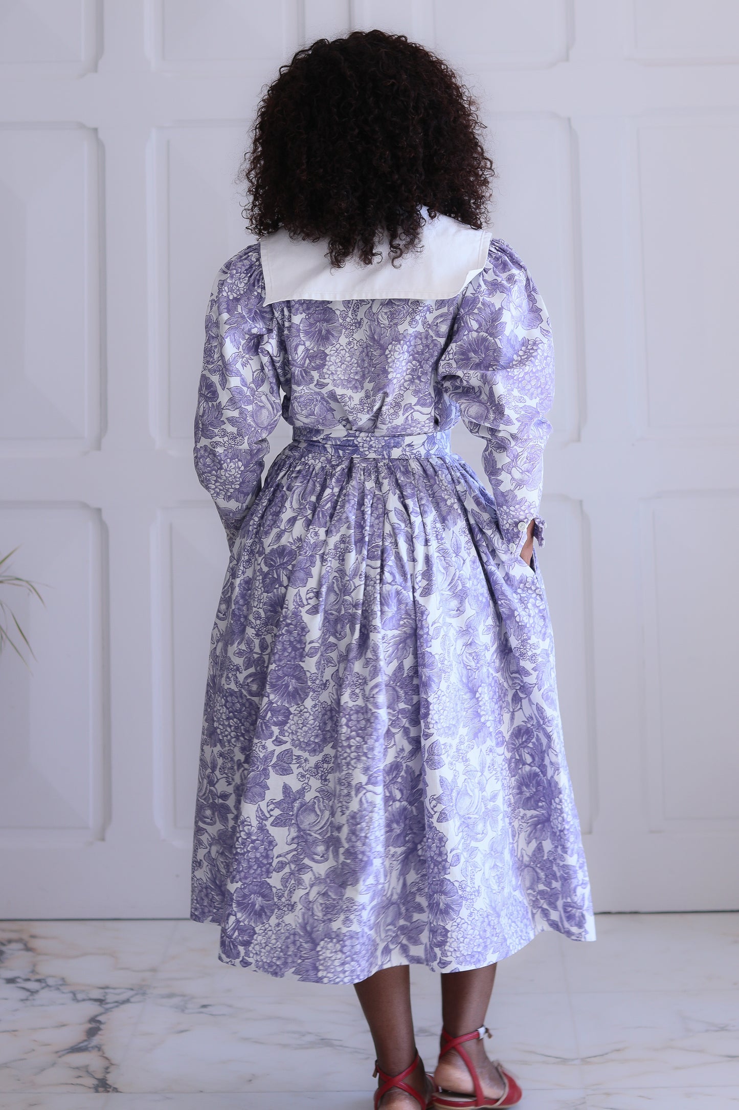 Laura Ashley robe col marin