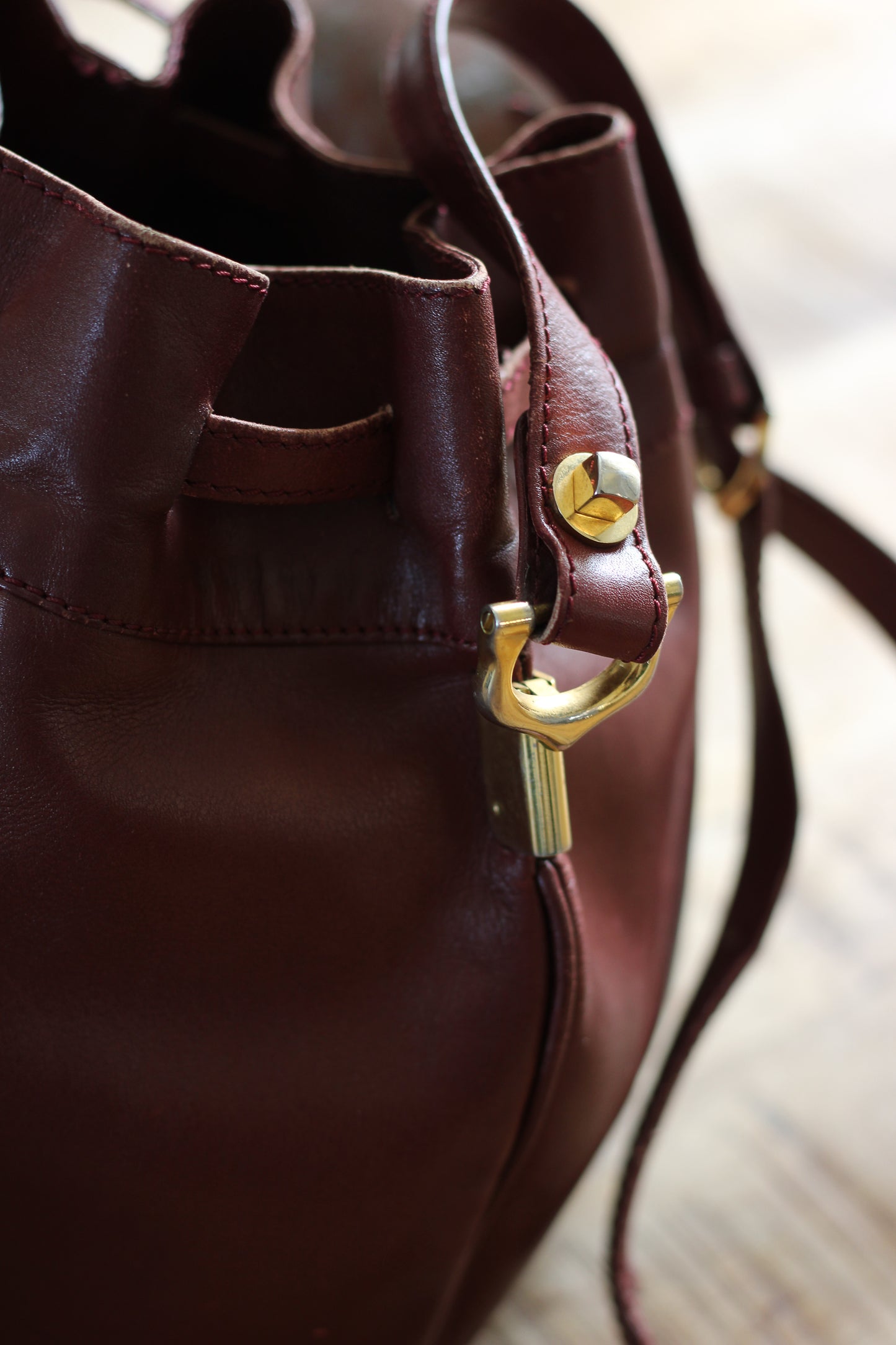 Cartier sac sceau en cuir