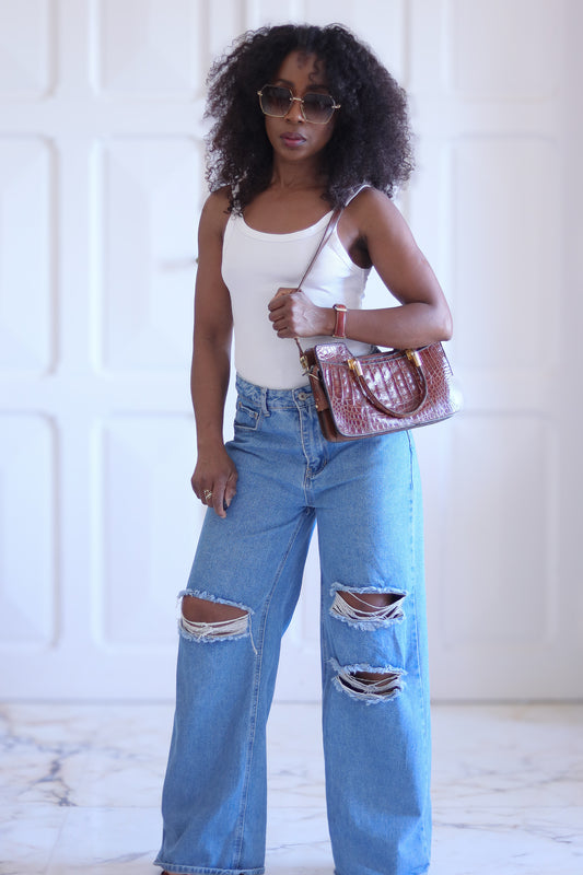 Sac à main cuir exotique